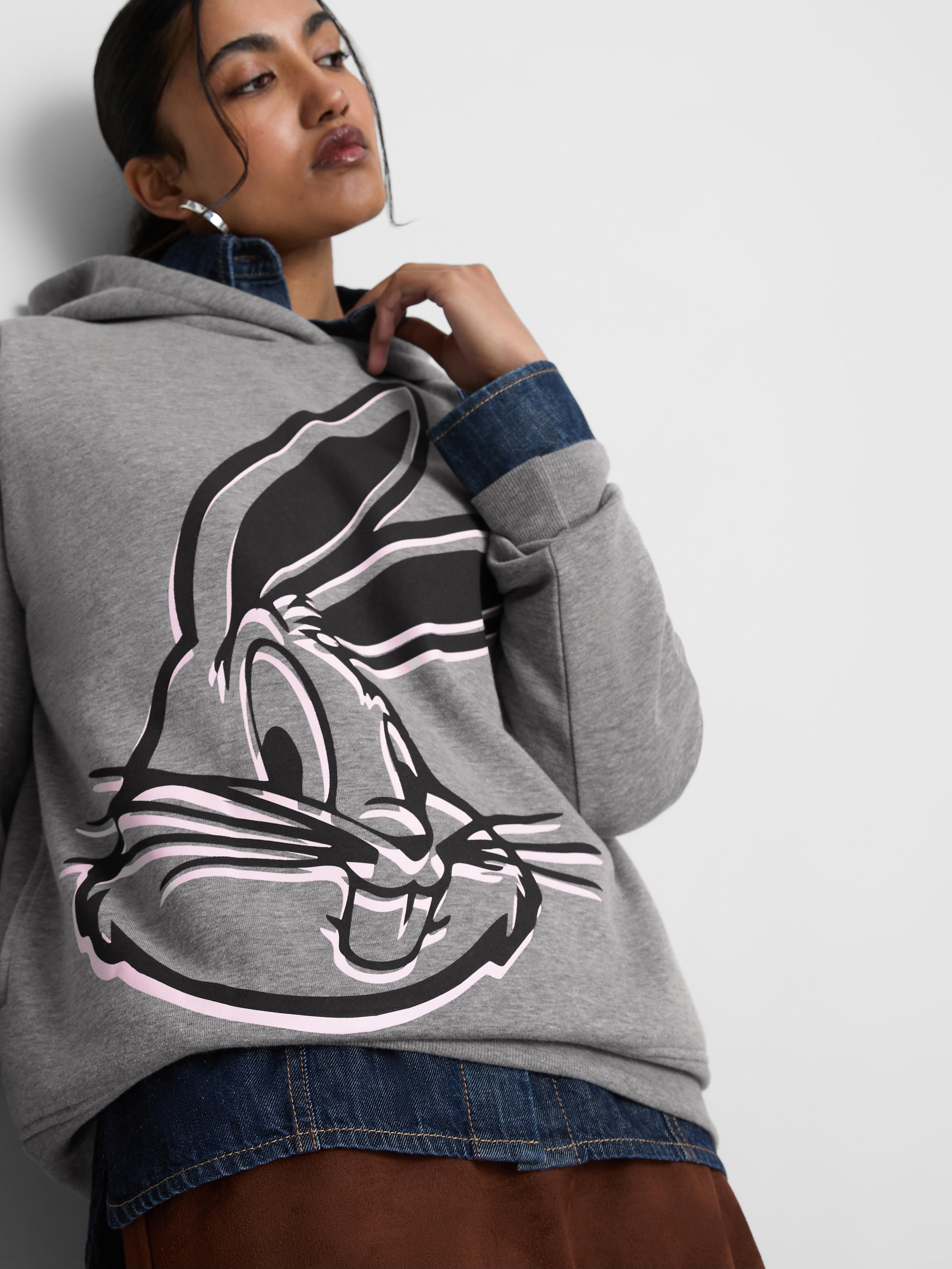 Sudadera con capucha de Bugs Bunny de Looney Tunes - Color gris oscuro ...