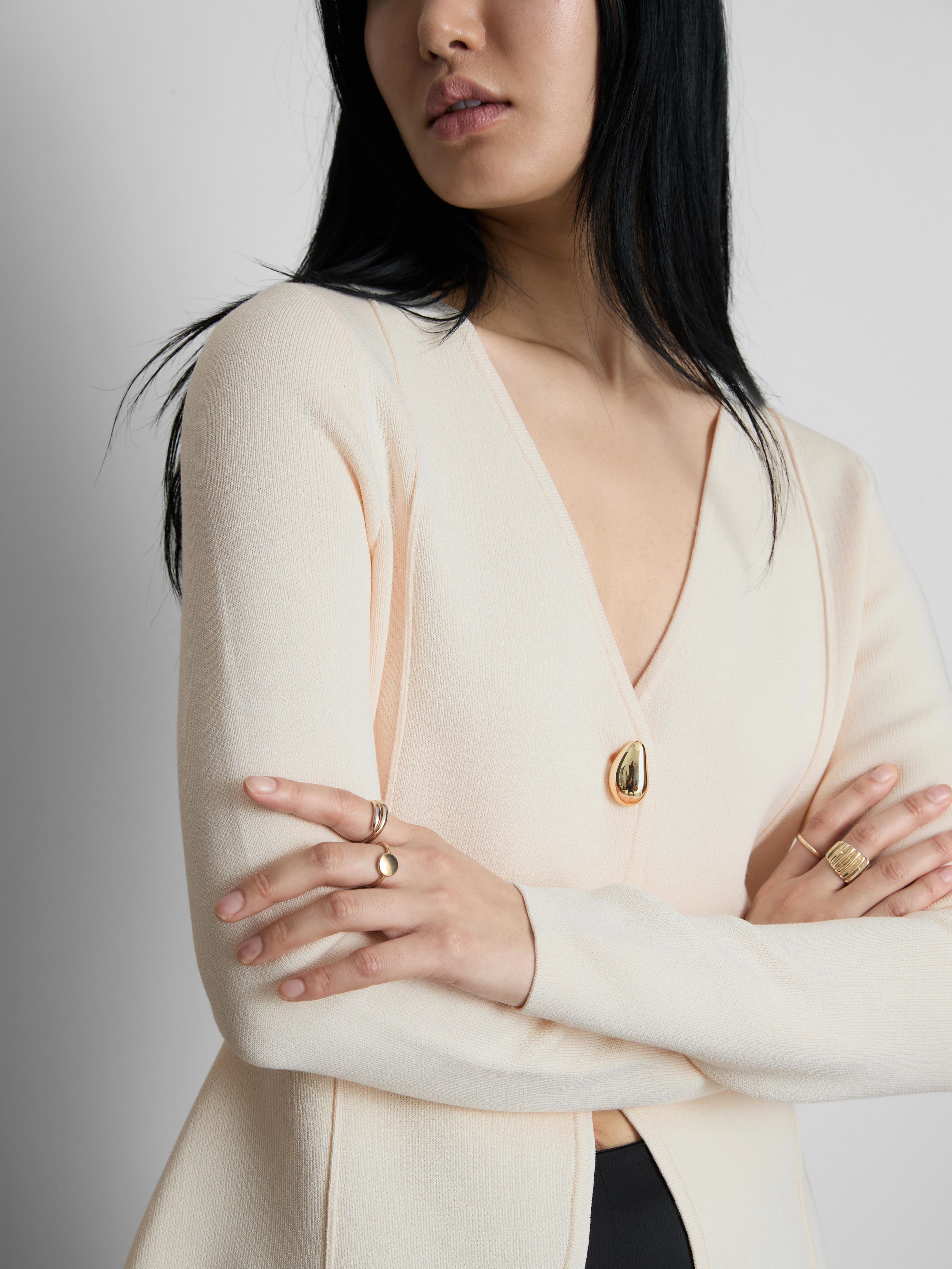 „The Edit“ Cardigan mit Ziernähten