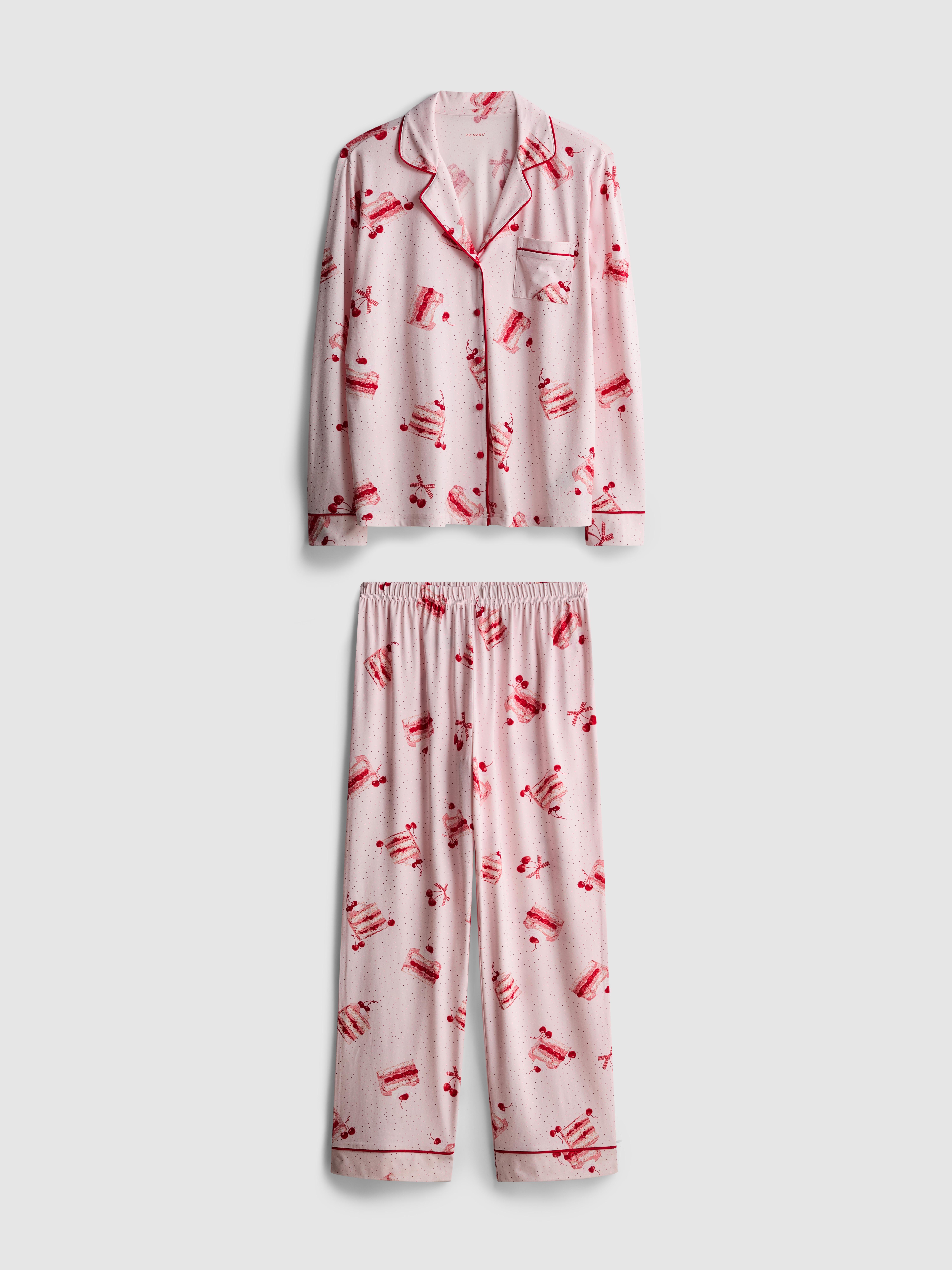 Boyfriend-pyjama met print