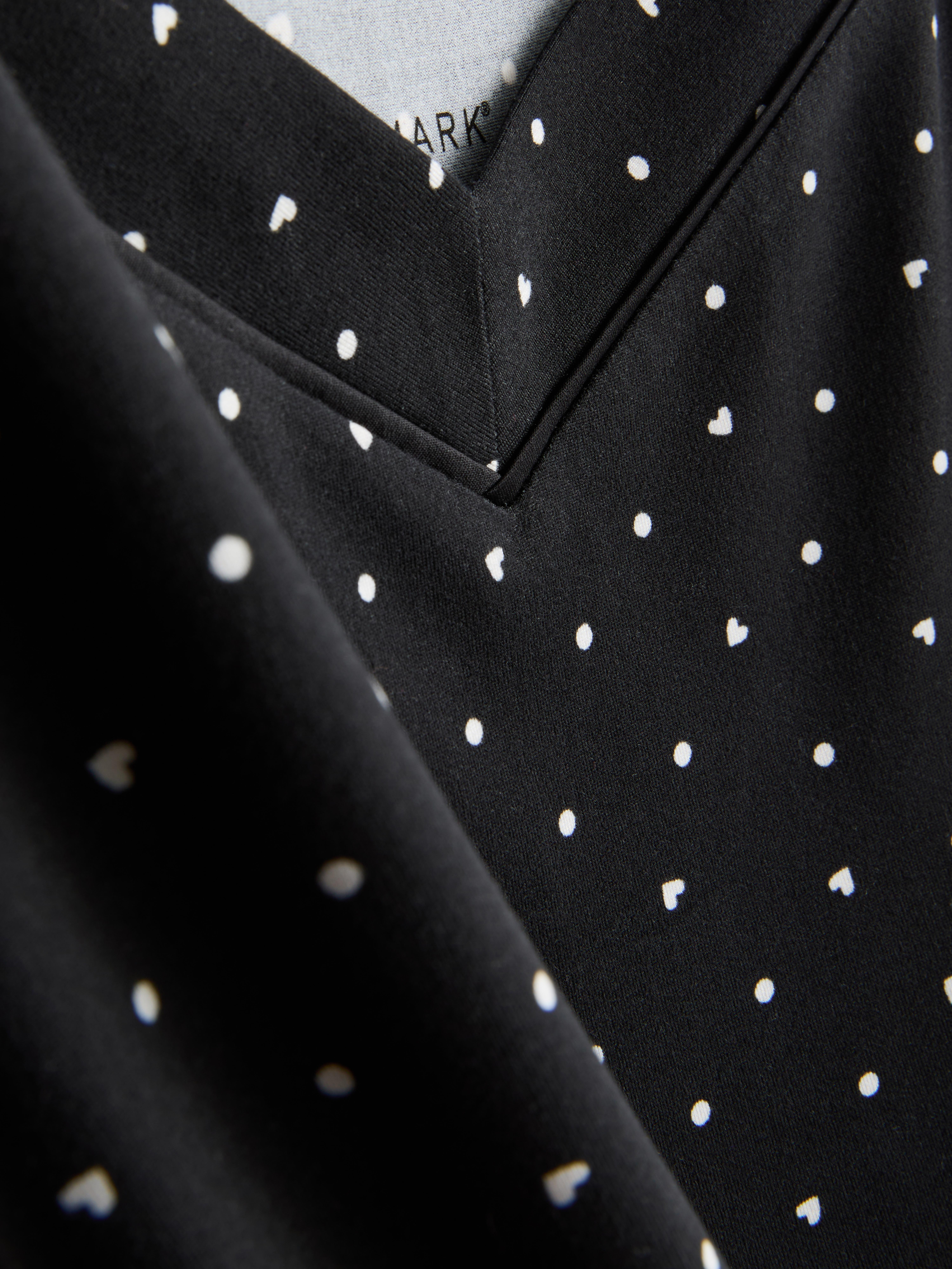 Women's Black/White Printed Cami Pajamas