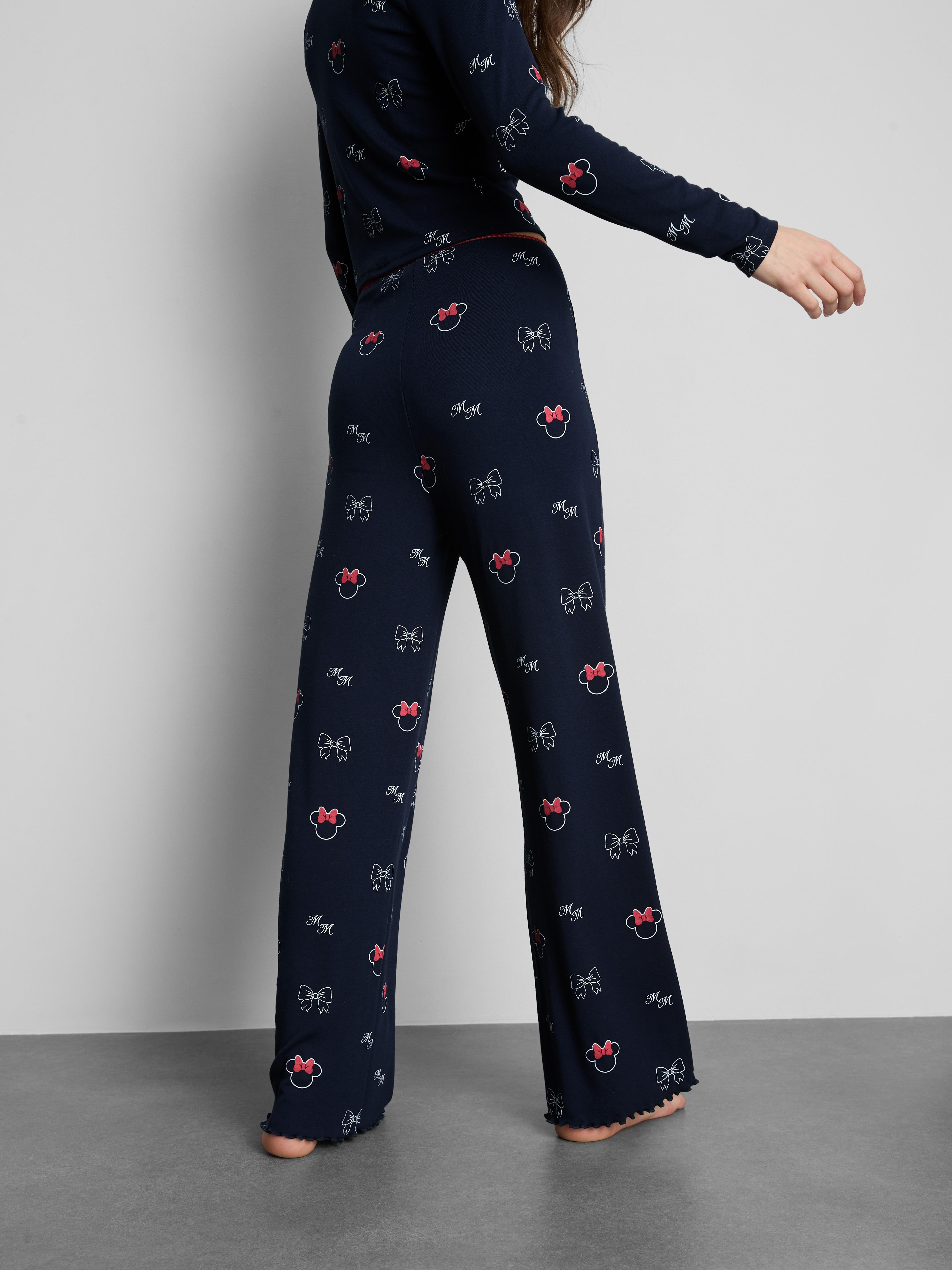 Women's Navy Disney’s Minnie Mouse Printed Pointelle Pajama Pants