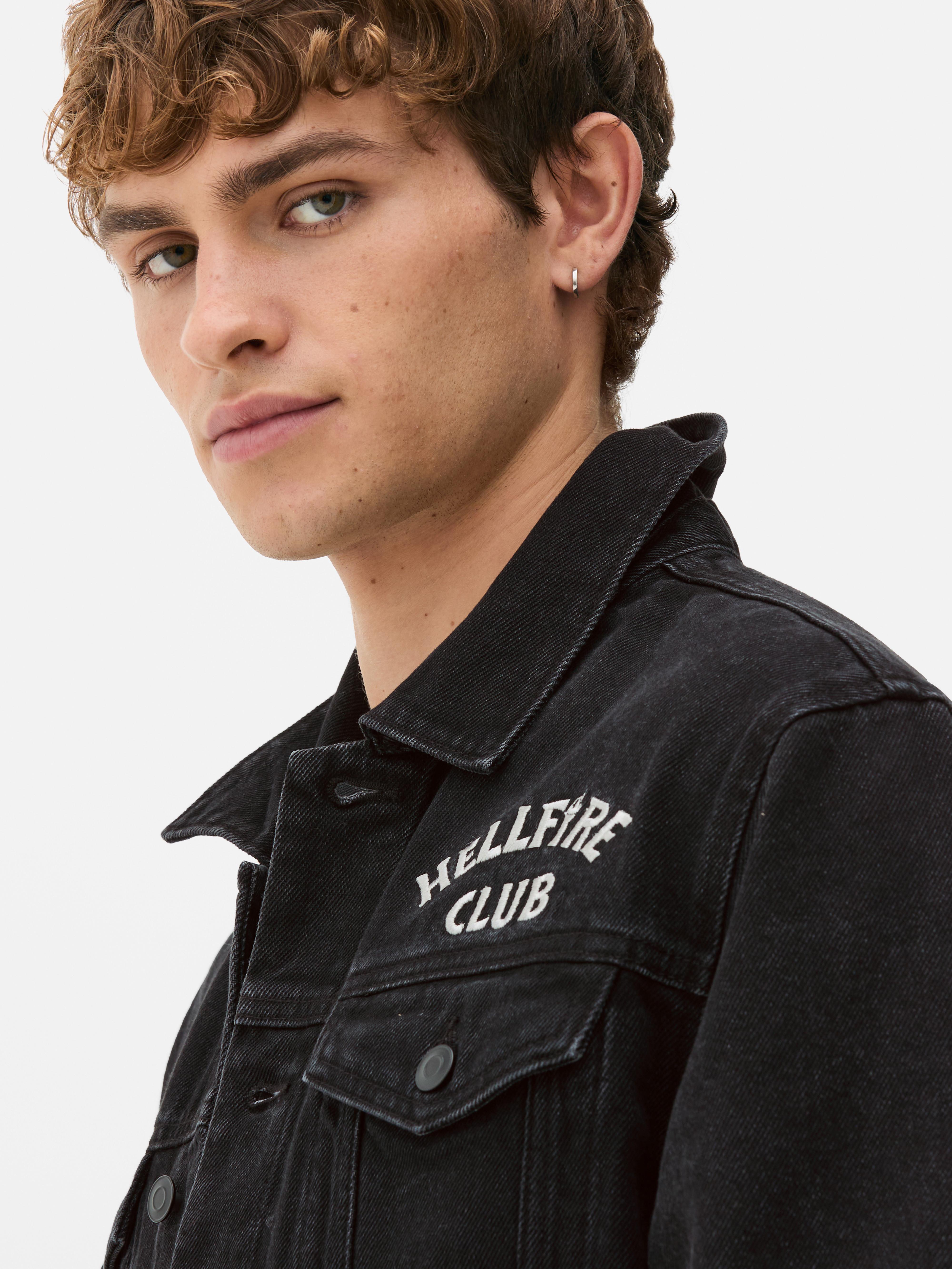 Veste en jean Stranger Things Hellfire Club