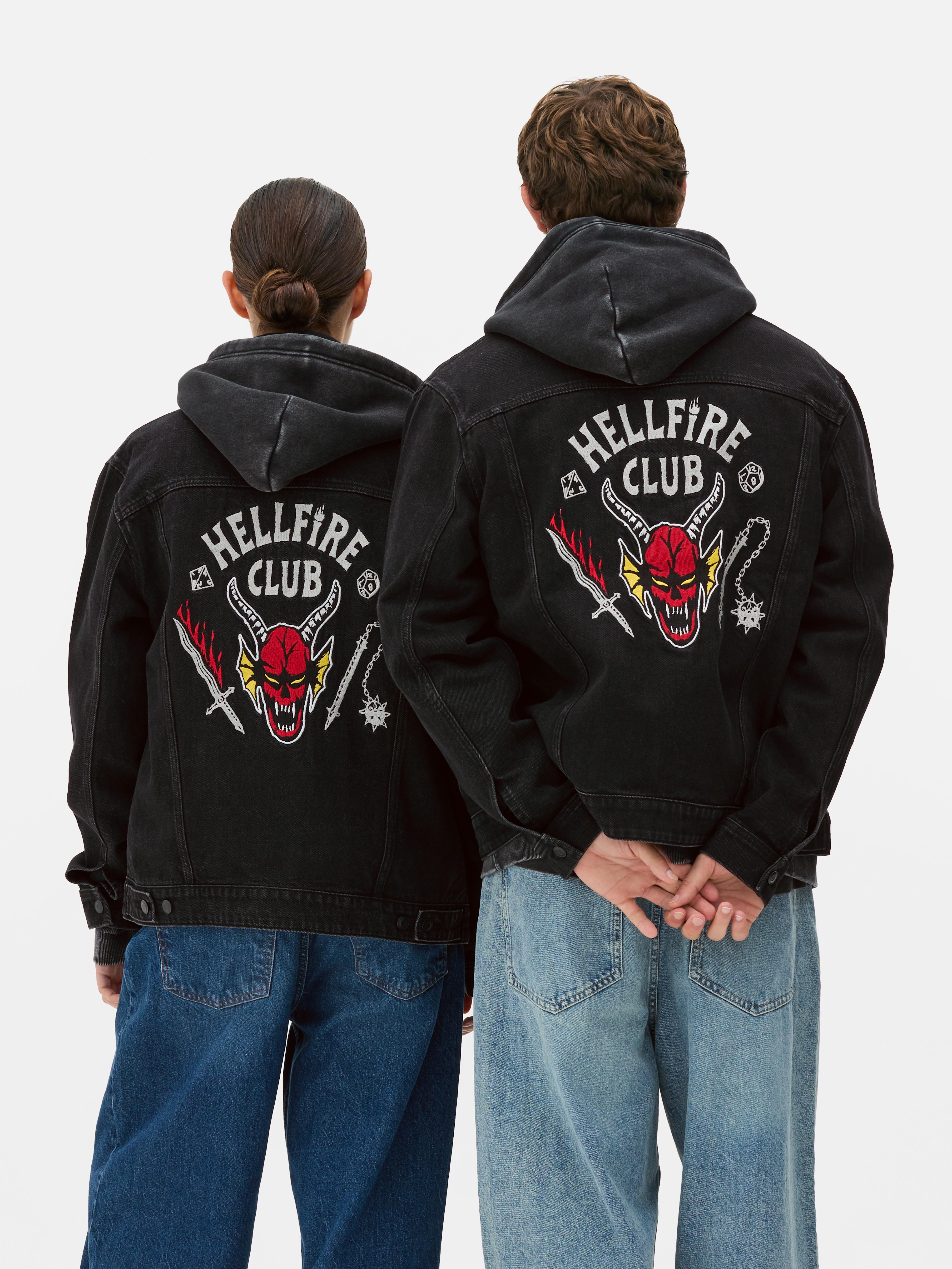 Veste en jean Stranger Things Hellfire Club