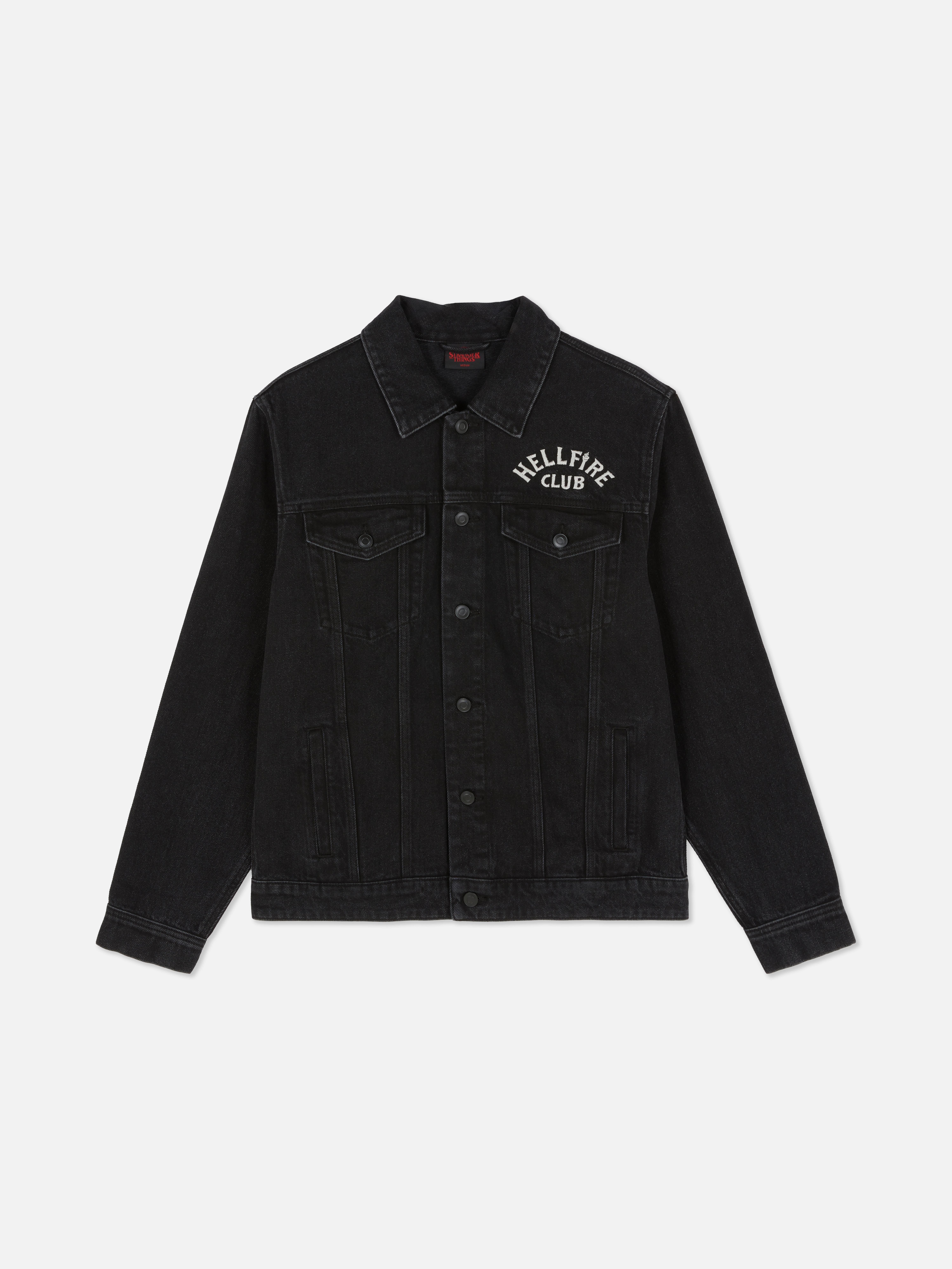 Veste en jean Stranger Things Hellfire Club