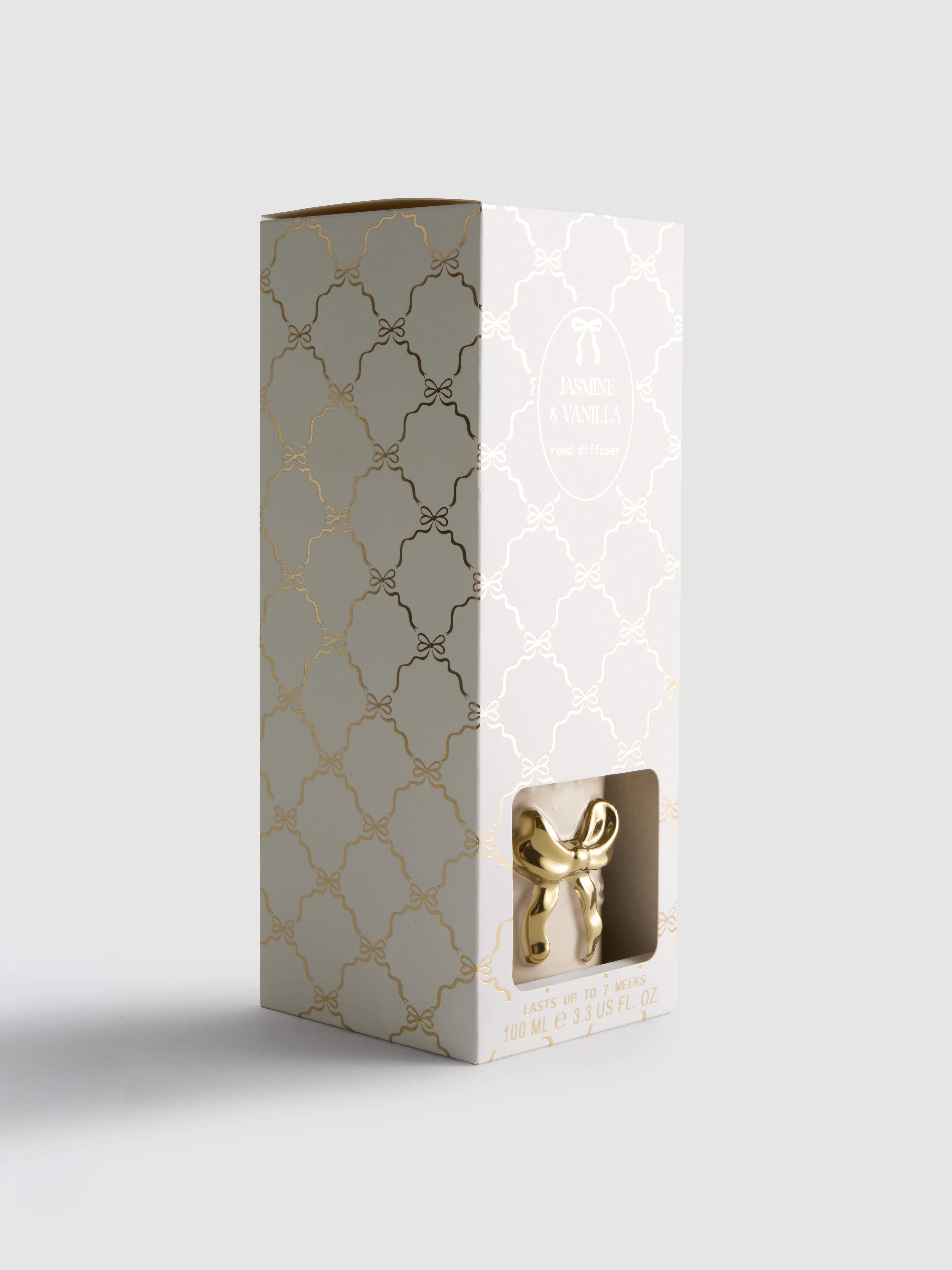 Difusor bambu perfumado recipiente cerâmica laço