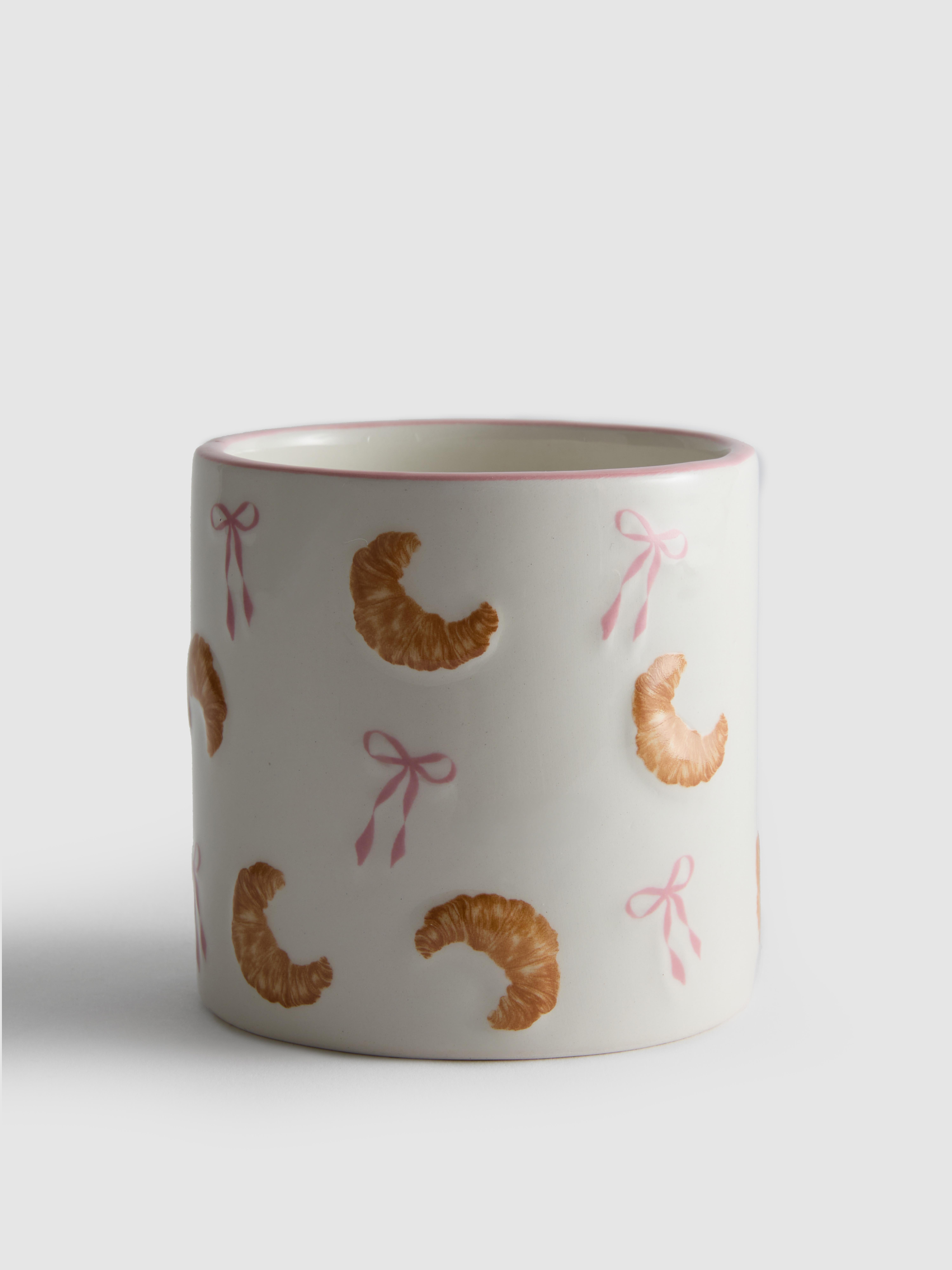 Bougie parfumée croissant et nœud