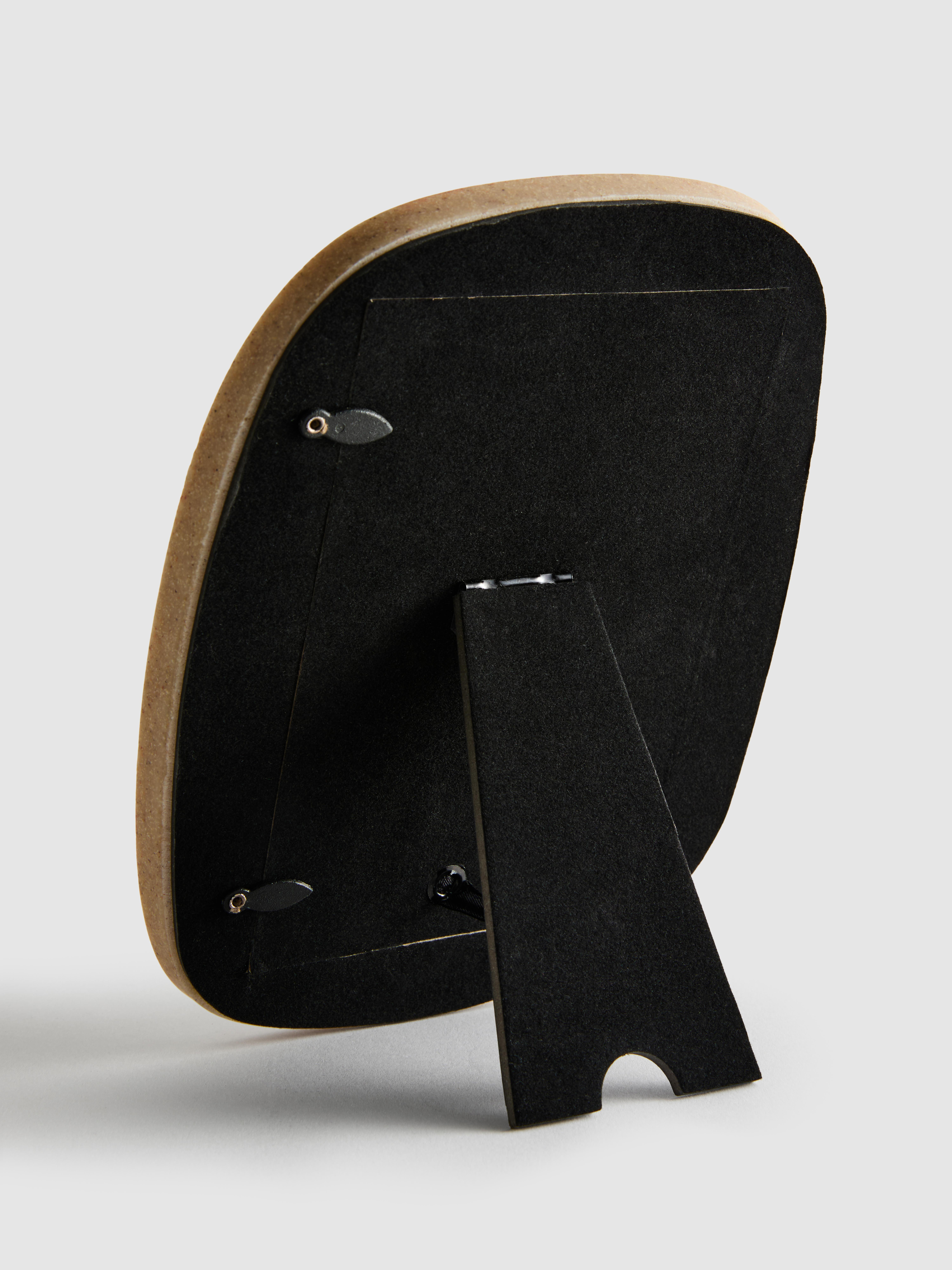 Ovaal fotolijstje met gelaagde rand | 10 x 15 cm