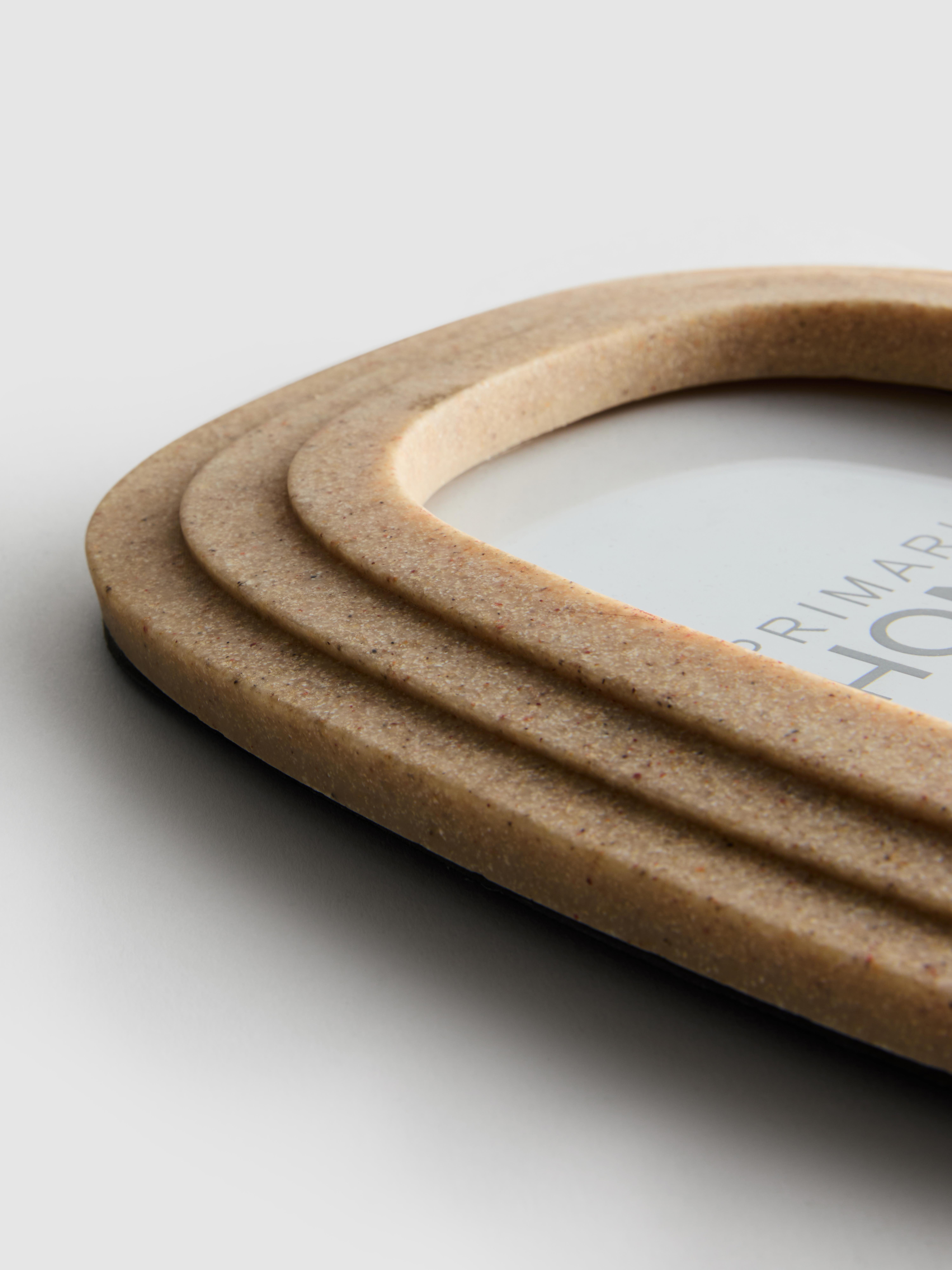 Ovaal fotolijstje met gelaagde rand | 10 x 15 cm