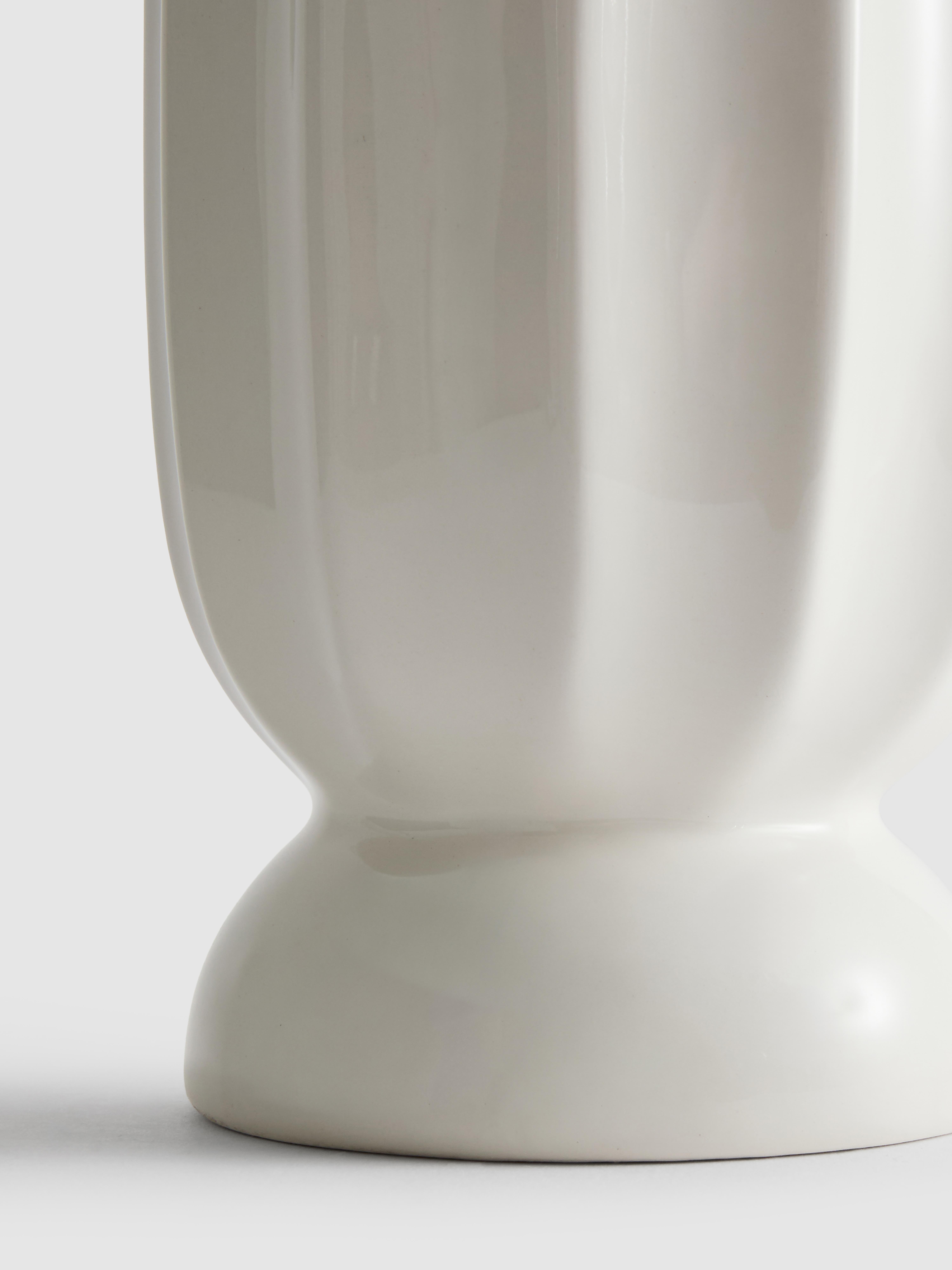 Tall Scalloped Vase