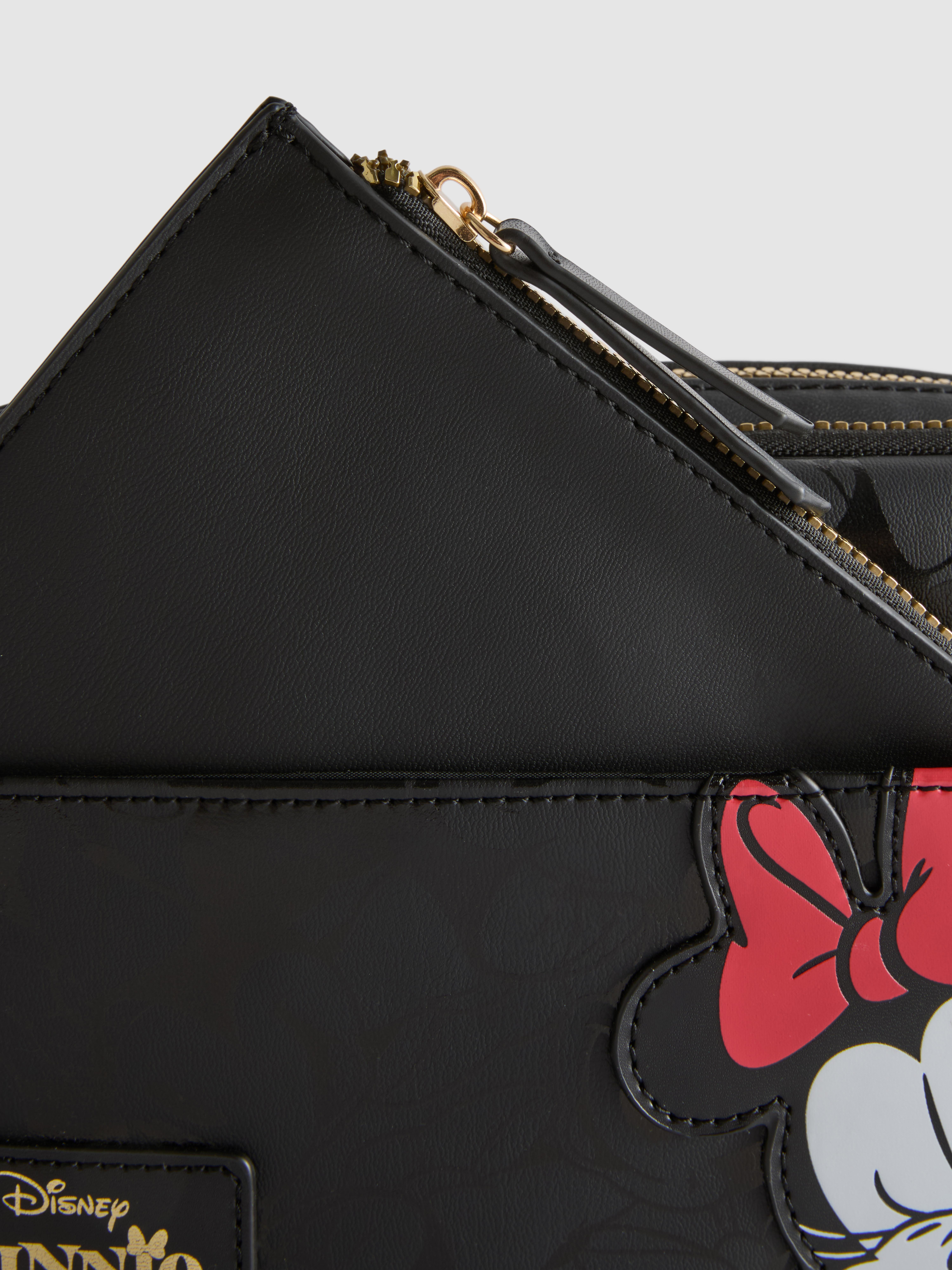 Women's Black Disney’s Minnie Mouse Printed Camera Bag