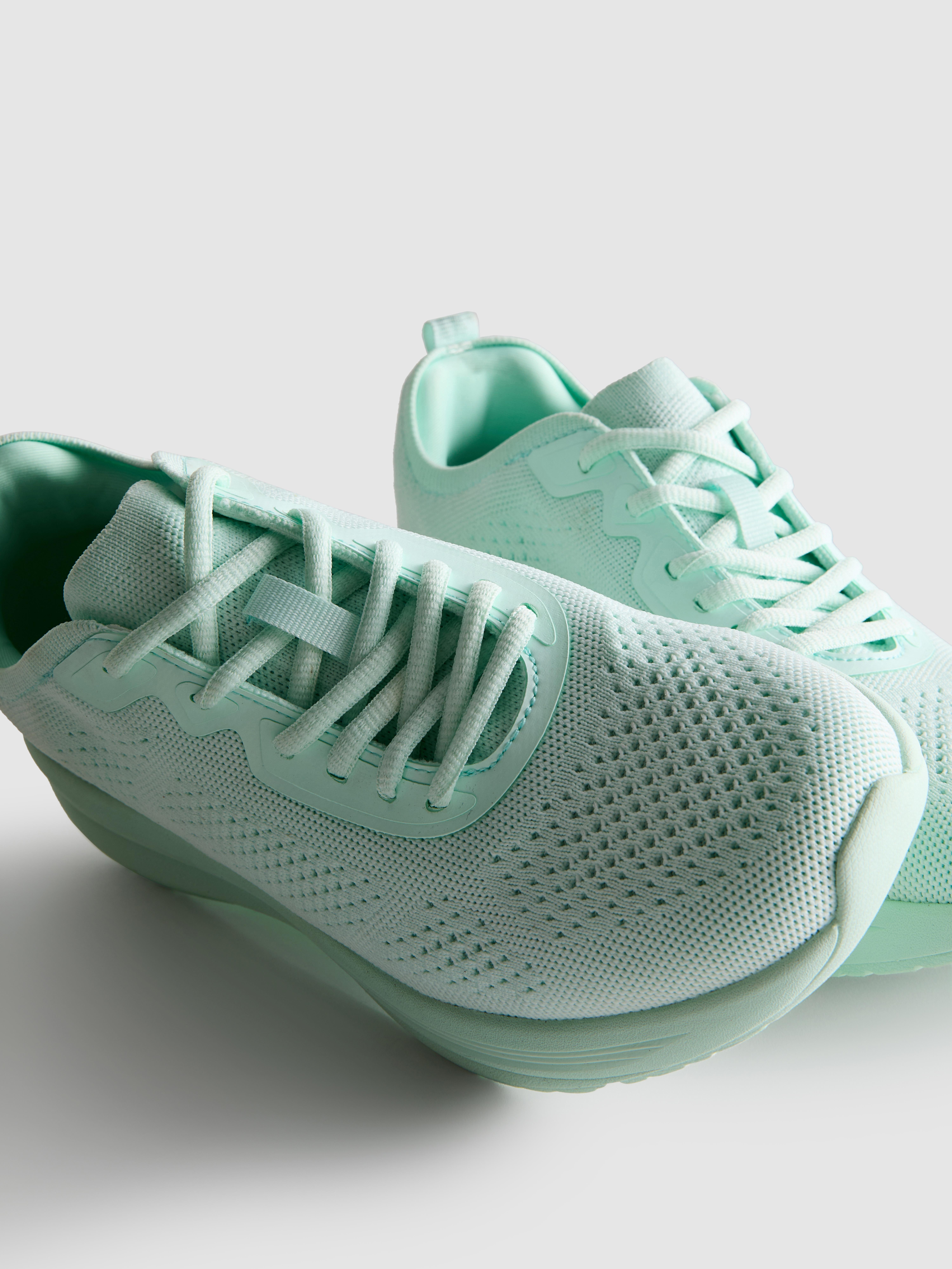 Knitted Lace-Up Trainer