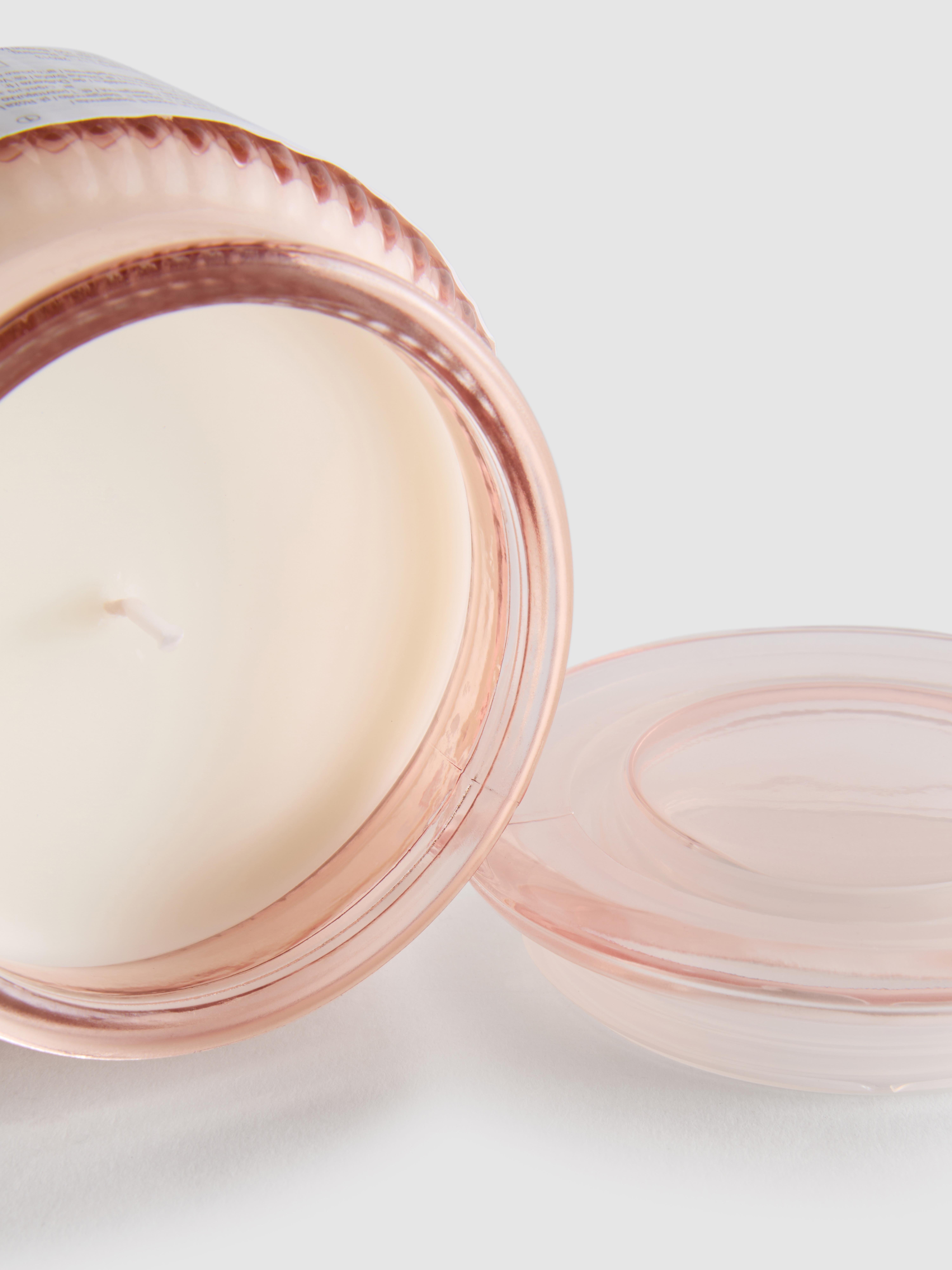 Blush Scented Candle In Fluted Glass J