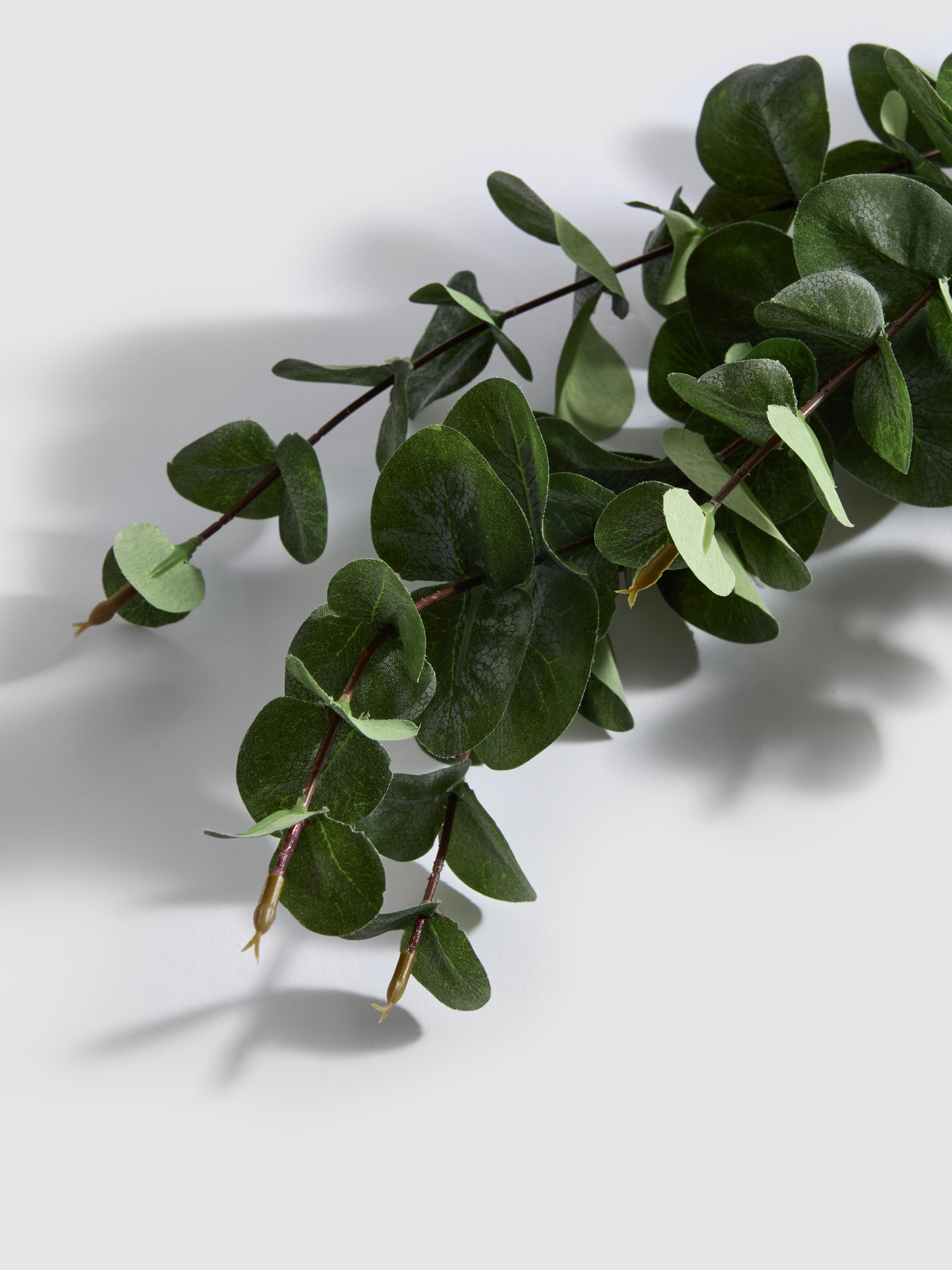 Decorazione eucalipto artificiale a stelo singolo