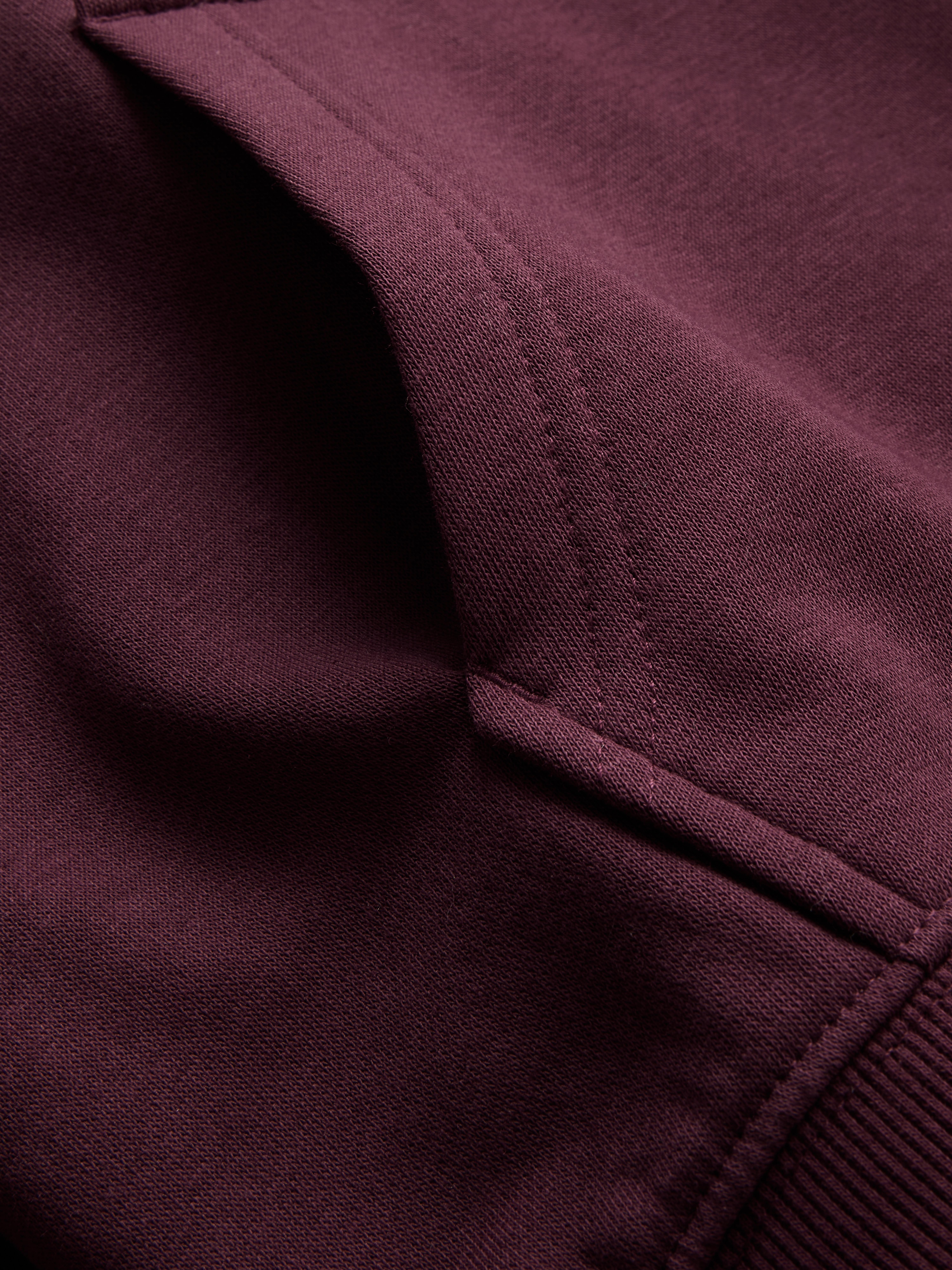 Casaco capuz fecho correr mistura algodão