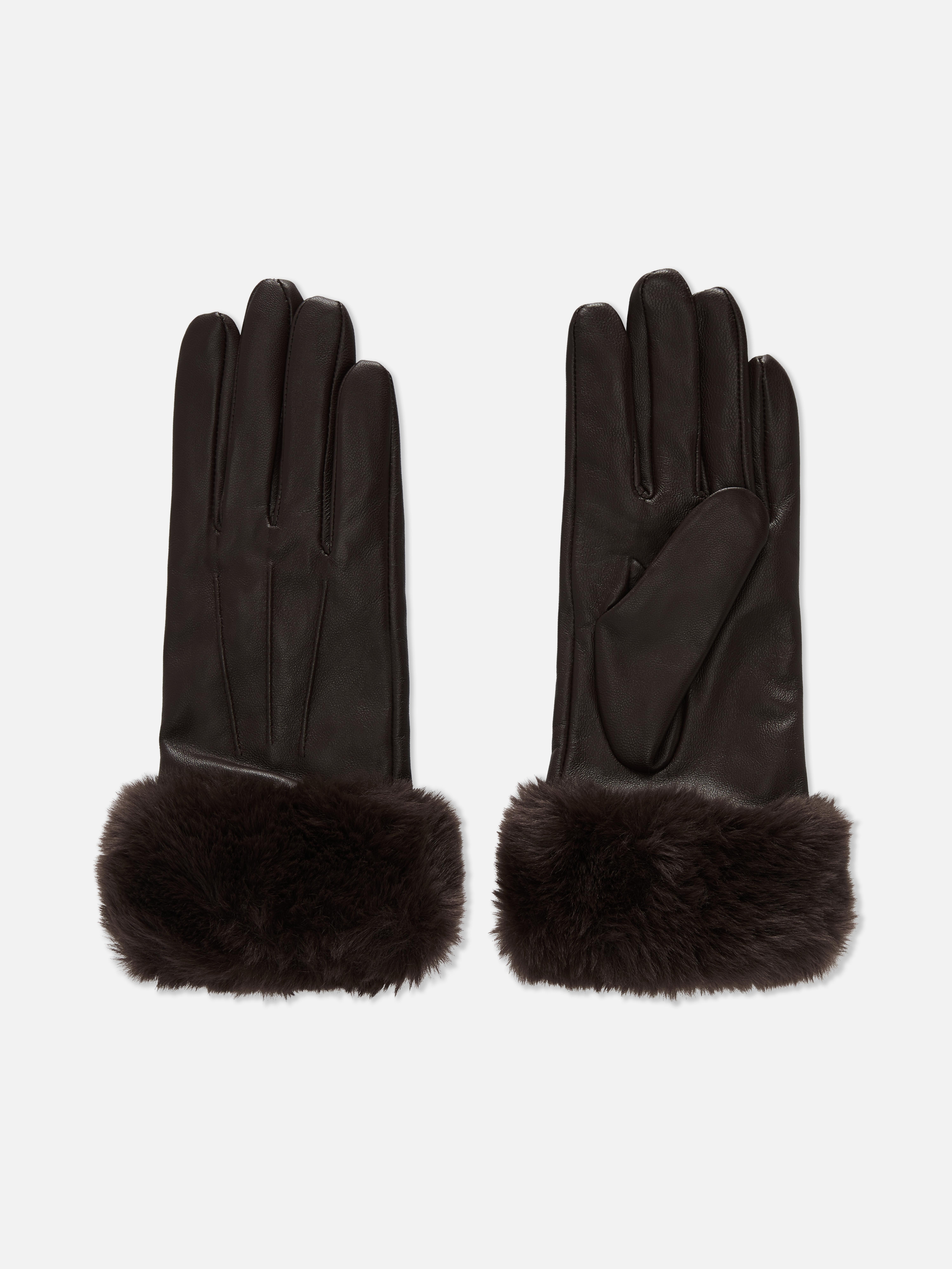 Handschoenen met imitatiebont Paula Echevarría