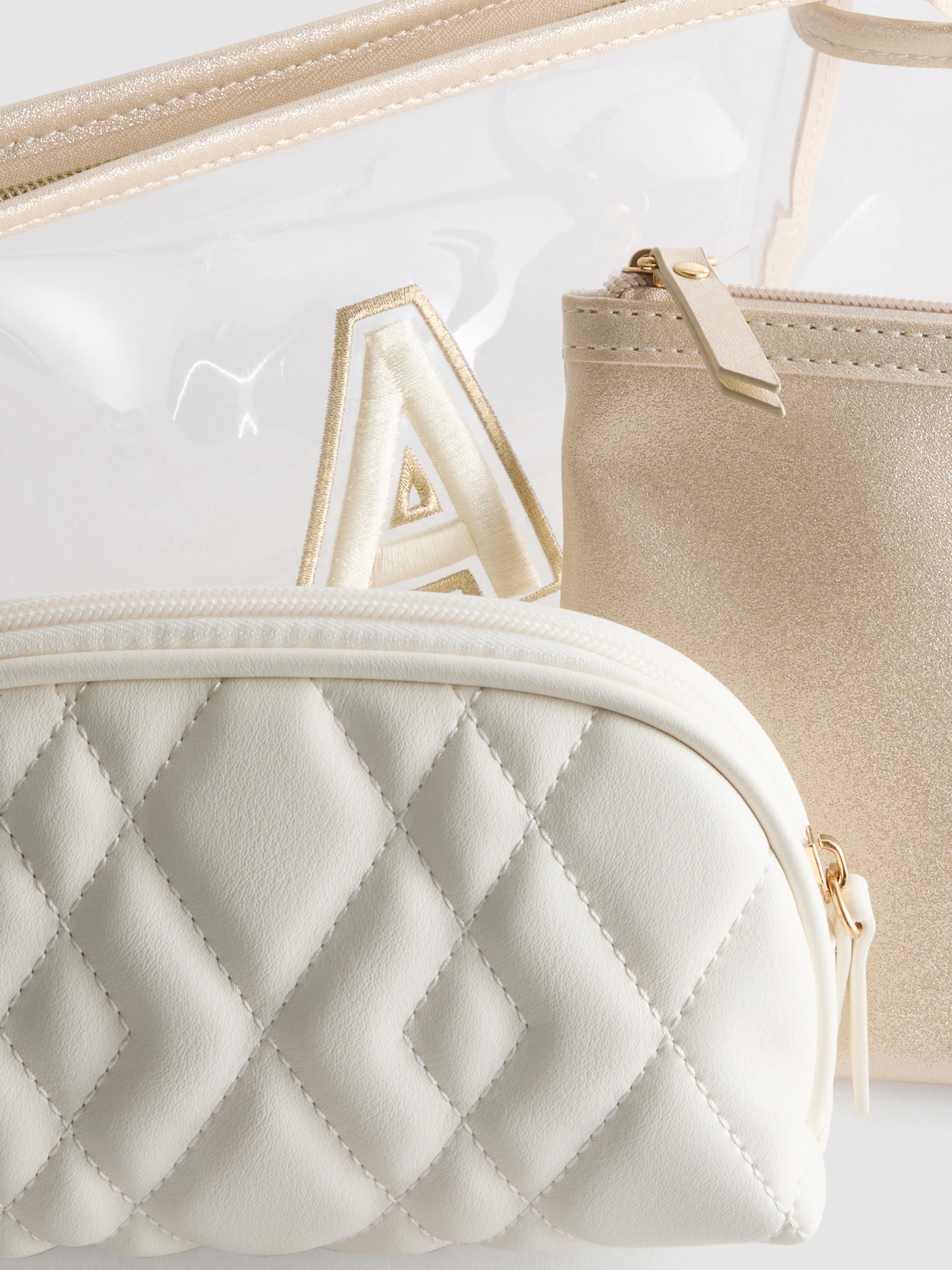 3-Piece Initial Wash Bag Set