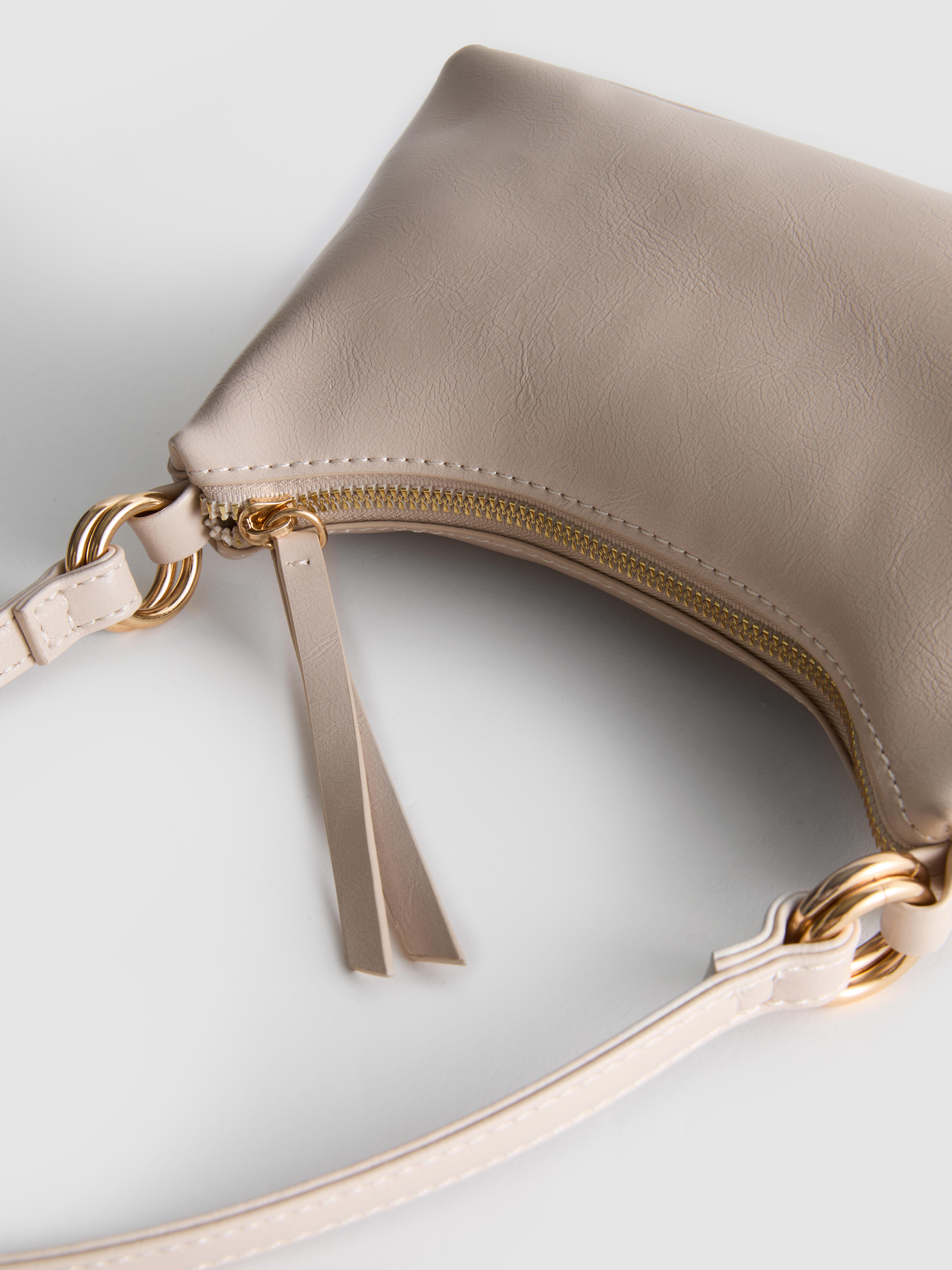 Faux Leather Shoulder Bag