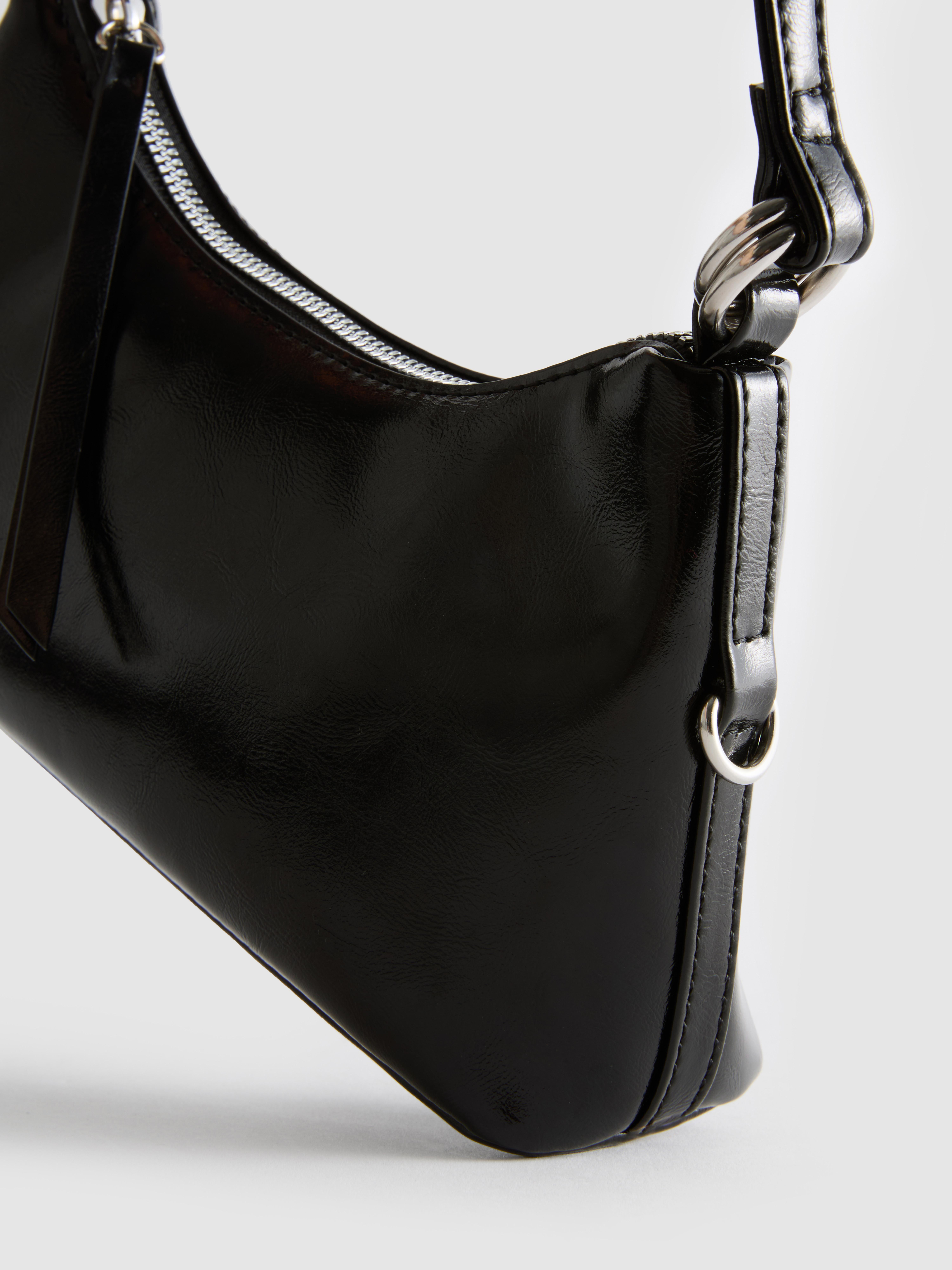 Faux Leather Shoulder Bag