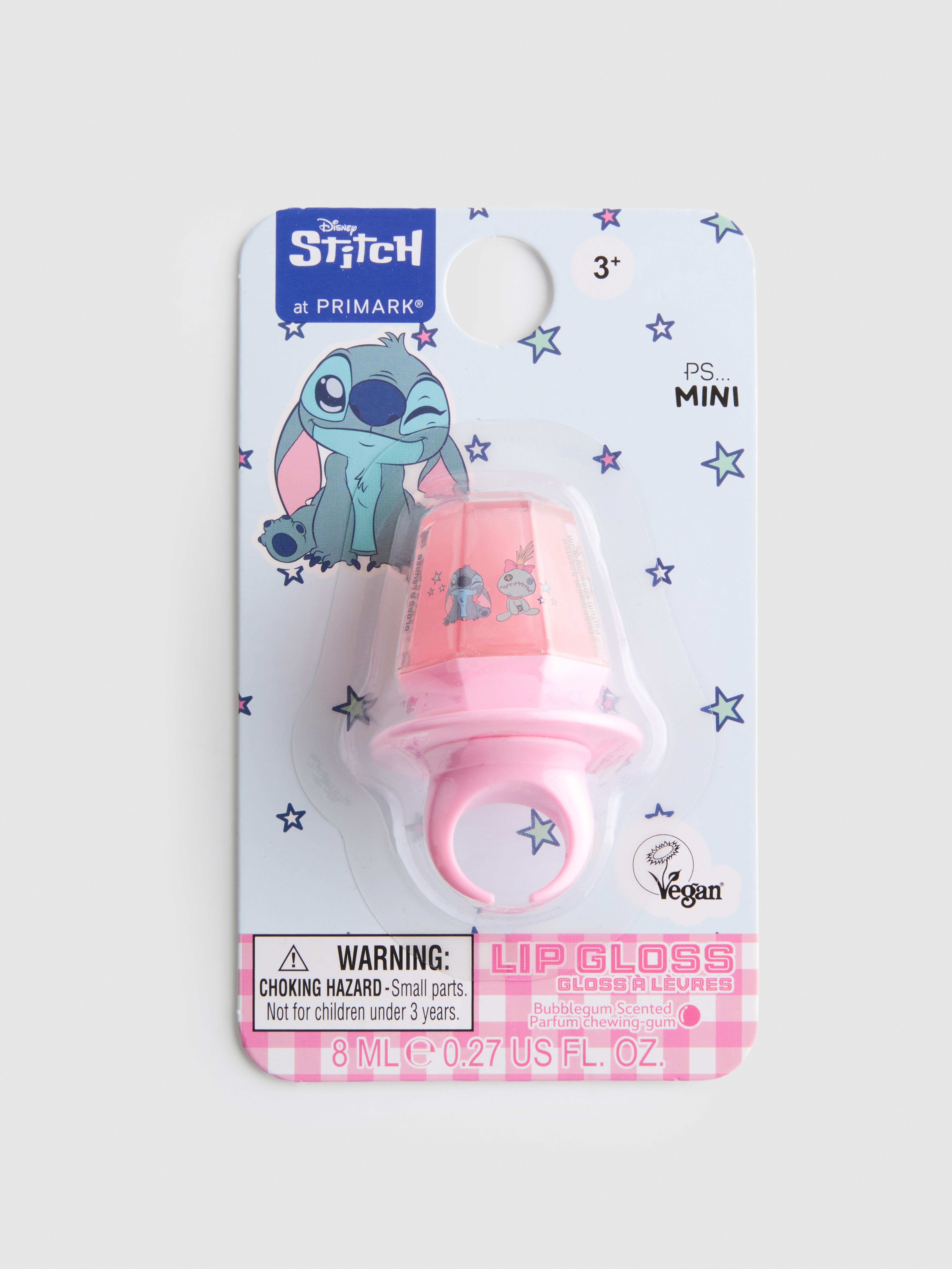 PS... Ring met mini-lipgloss Disney's Stitch