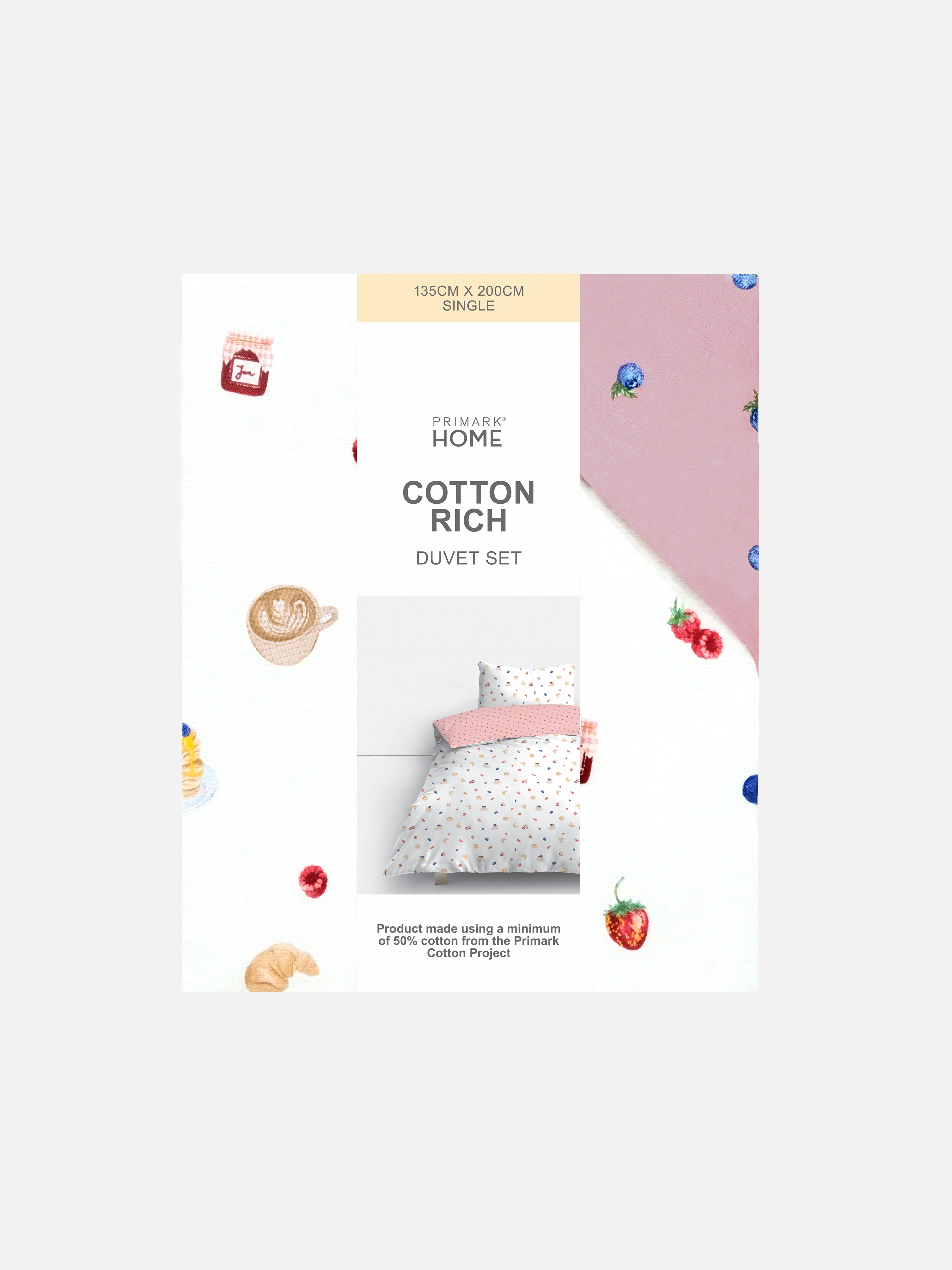 Breakfast Single Duvet Cover Set
