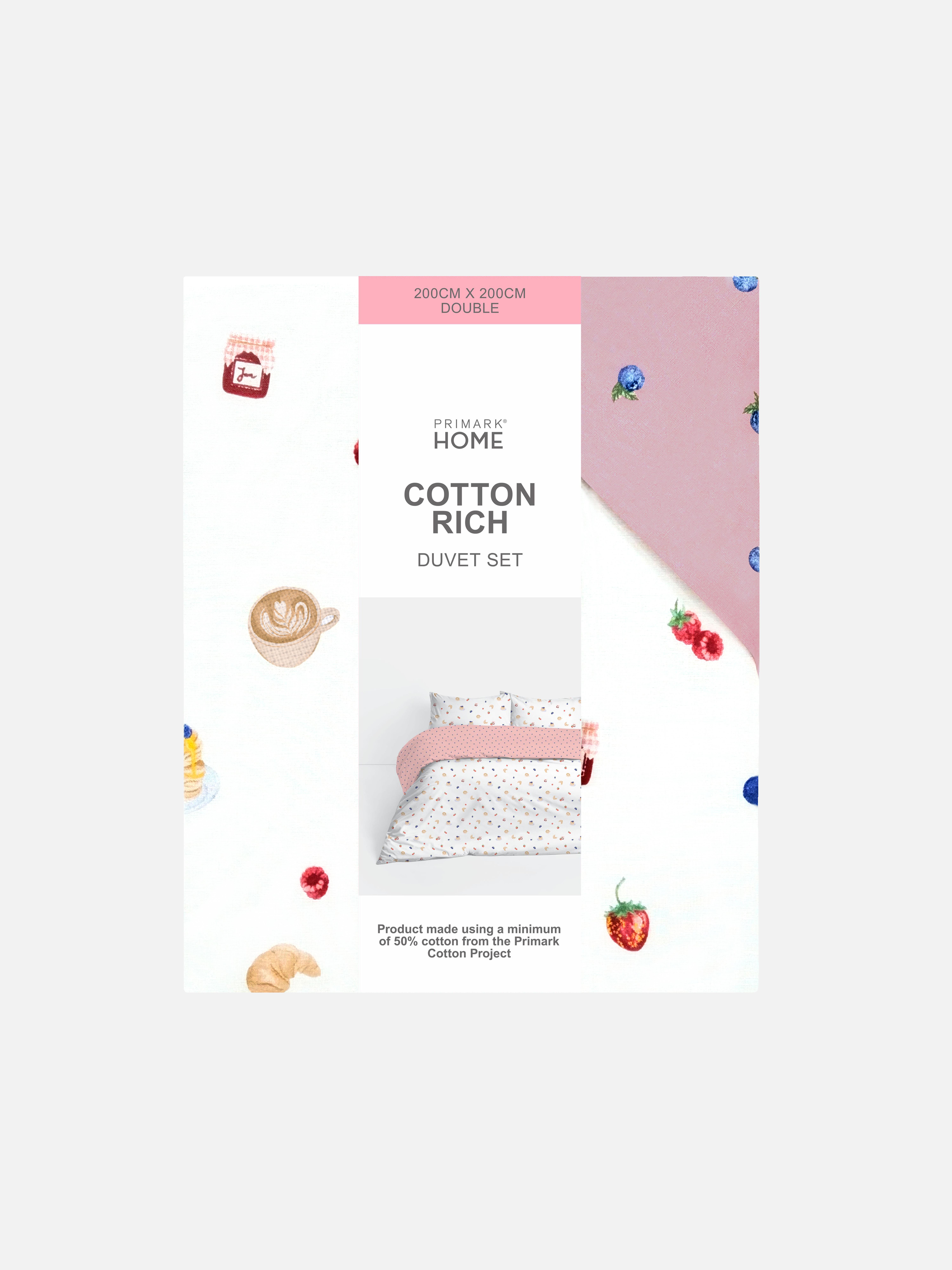 Conjunto capa edredão casal pequeno-almoço