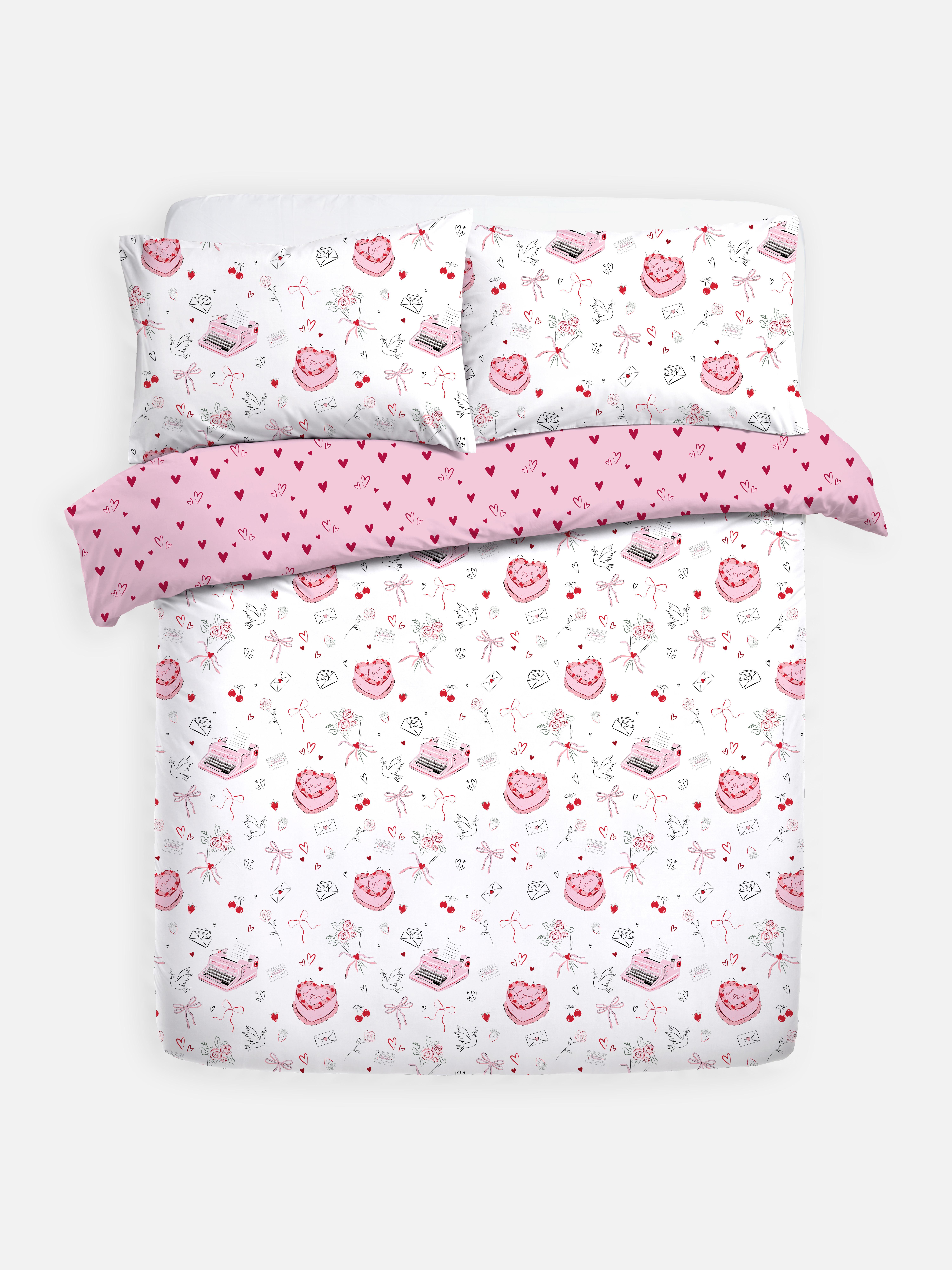 Valentines Double Duvet Cover Set
