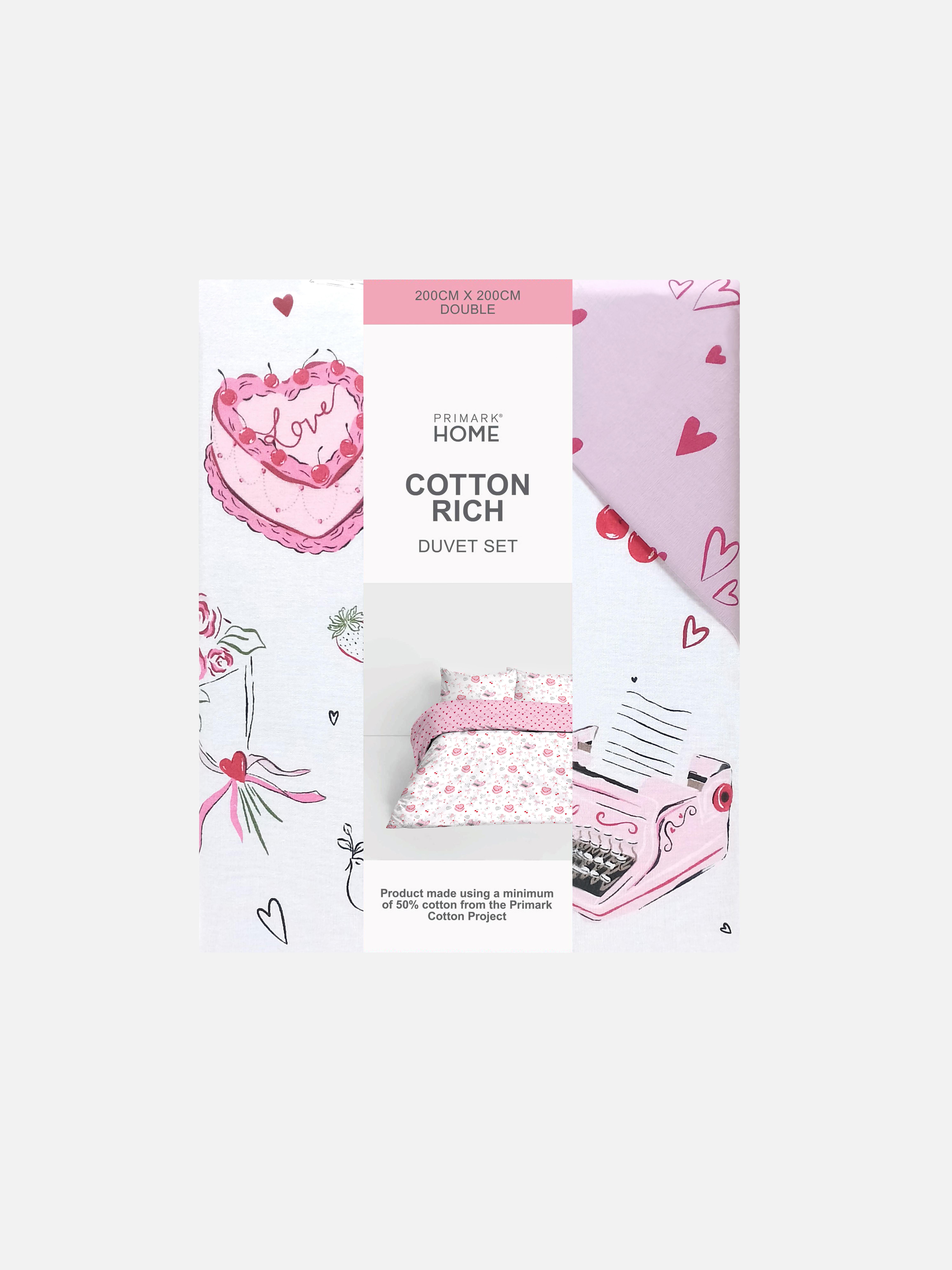 Valentines Double Duvet Cover Set