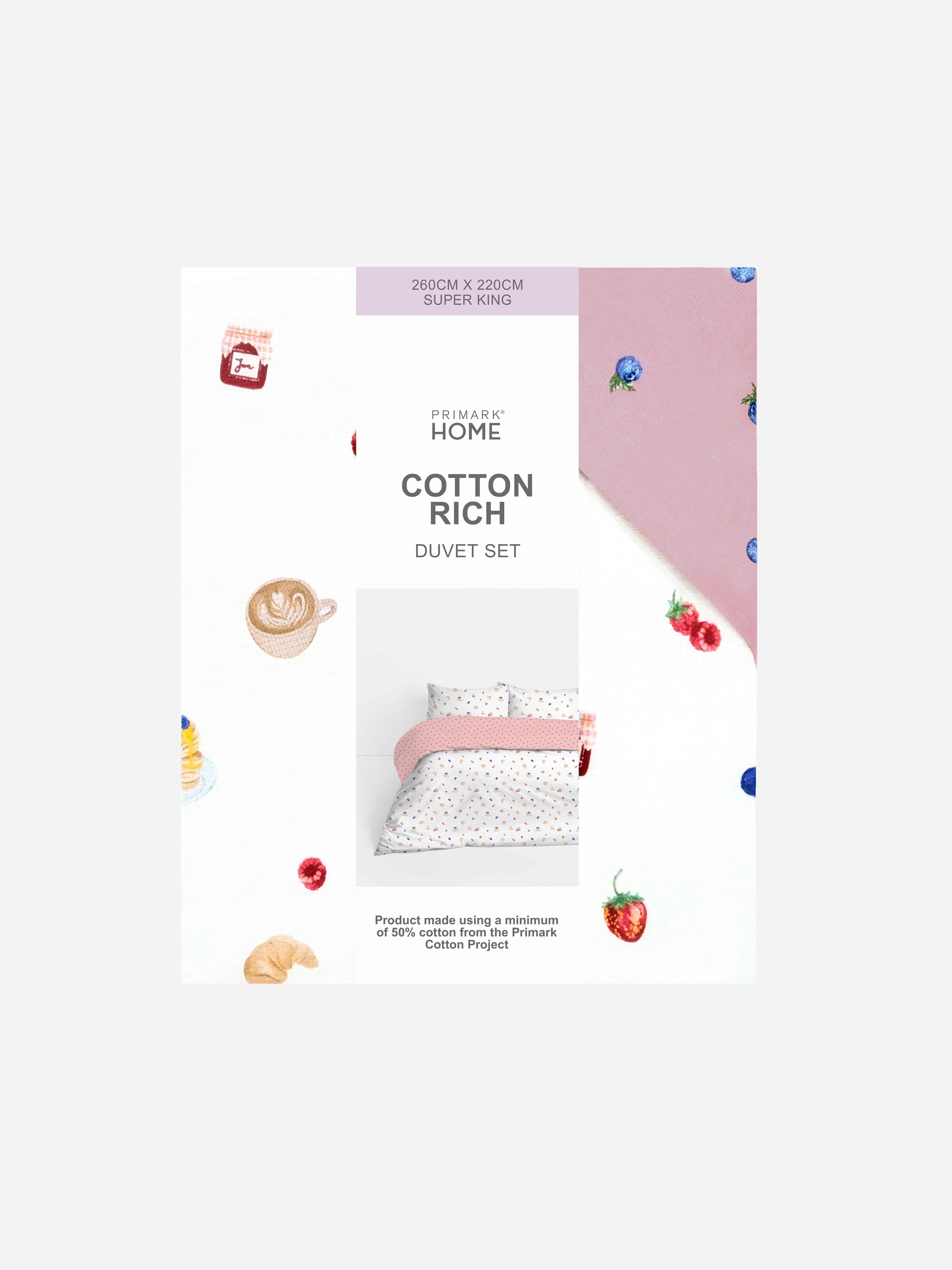 Breakfast Super King Duvet Cover Set