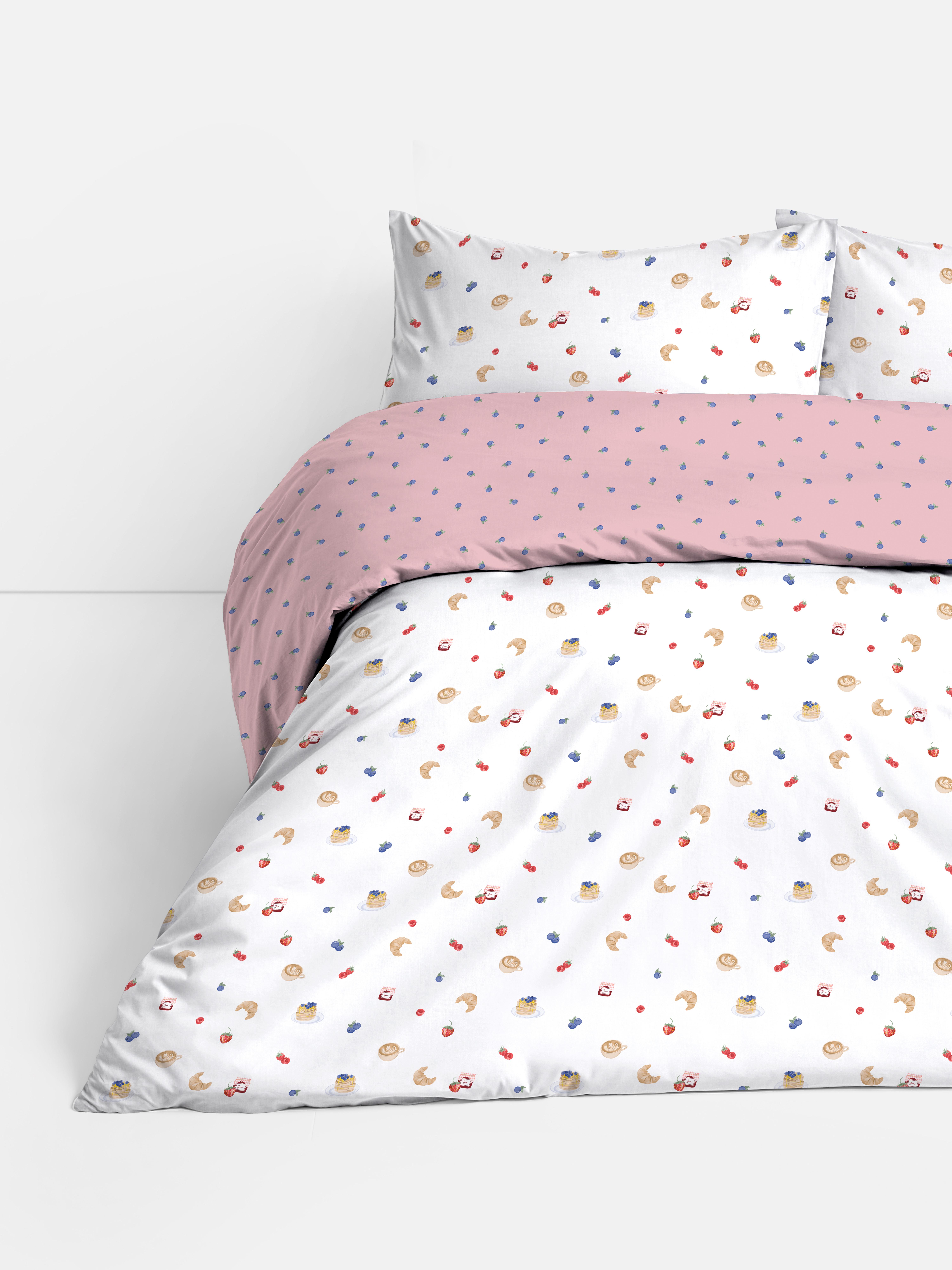 Breakfast King Duvet Cover Set