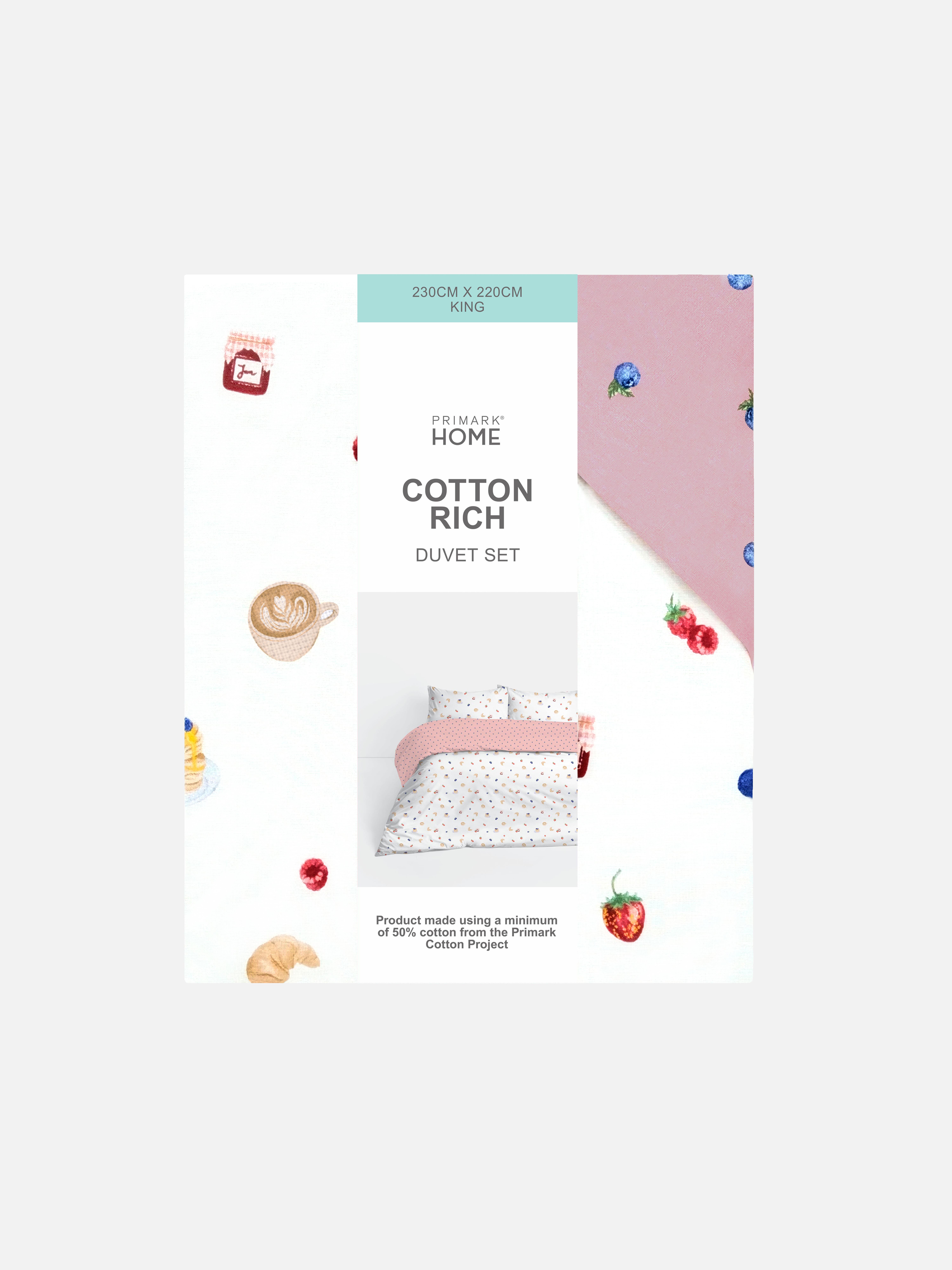 Breakfast King Duvet Cover Set