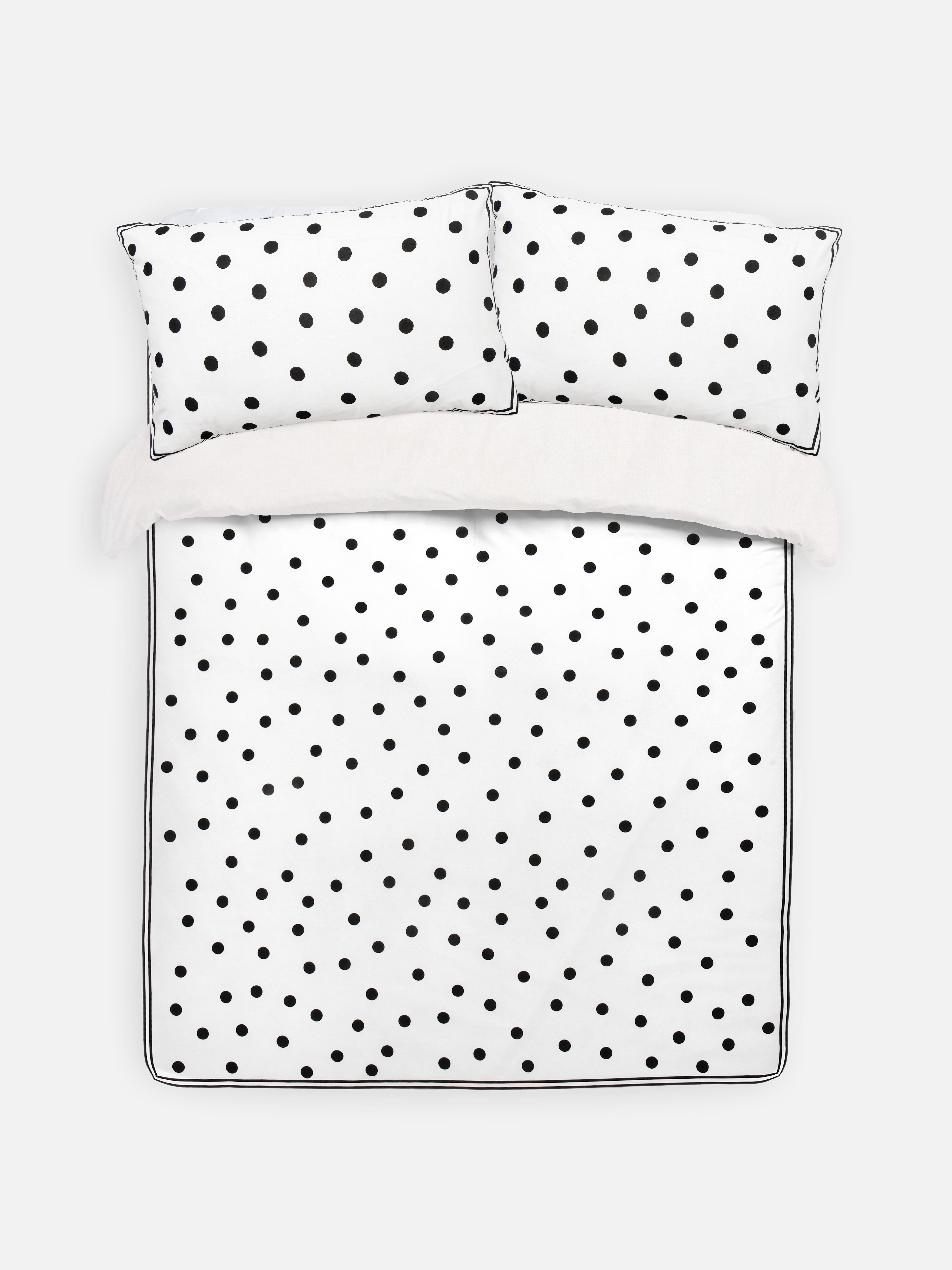 Polka Dot Double Duvet Cover Set