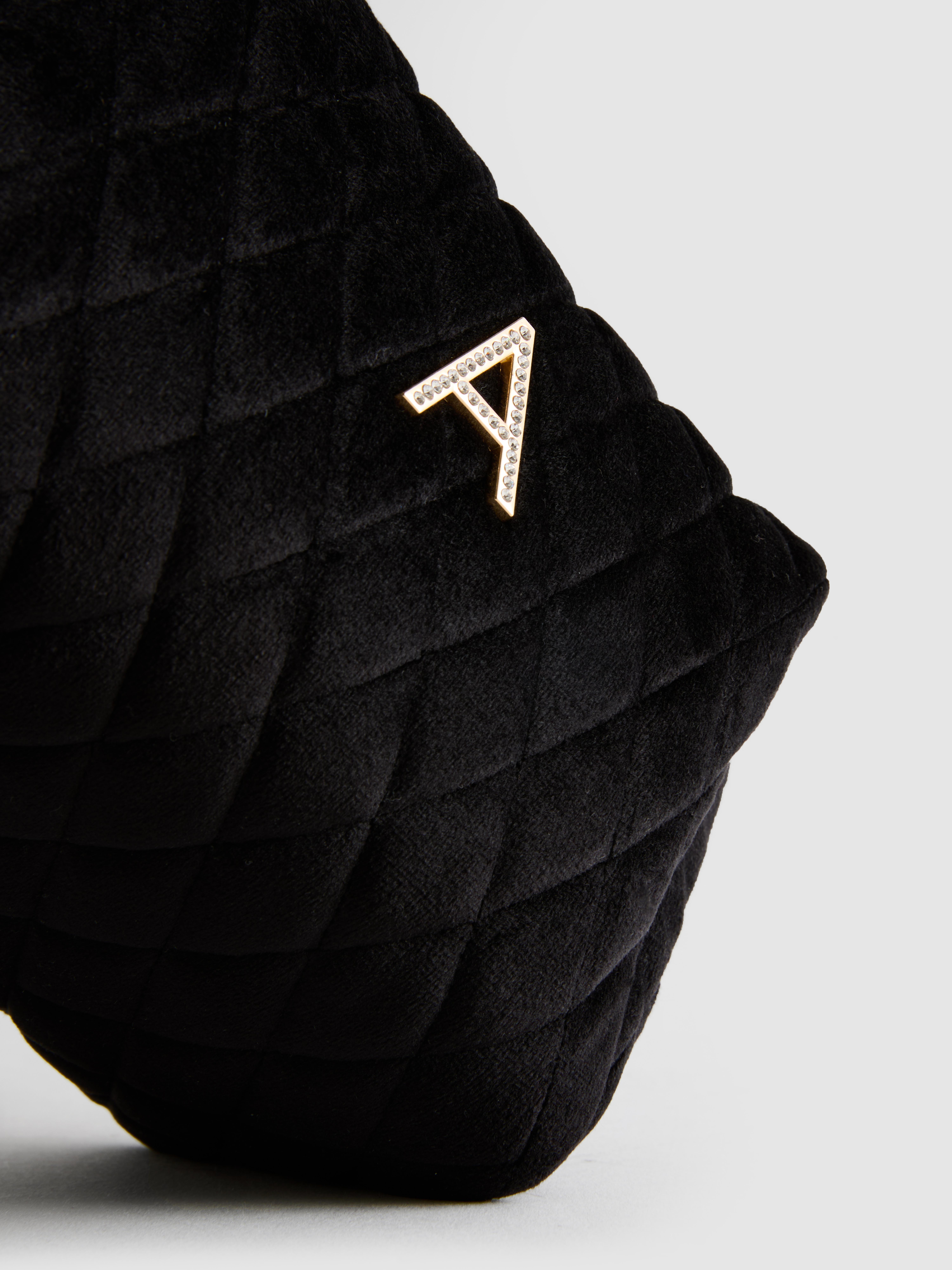 Velvet Initial Makeup Bag