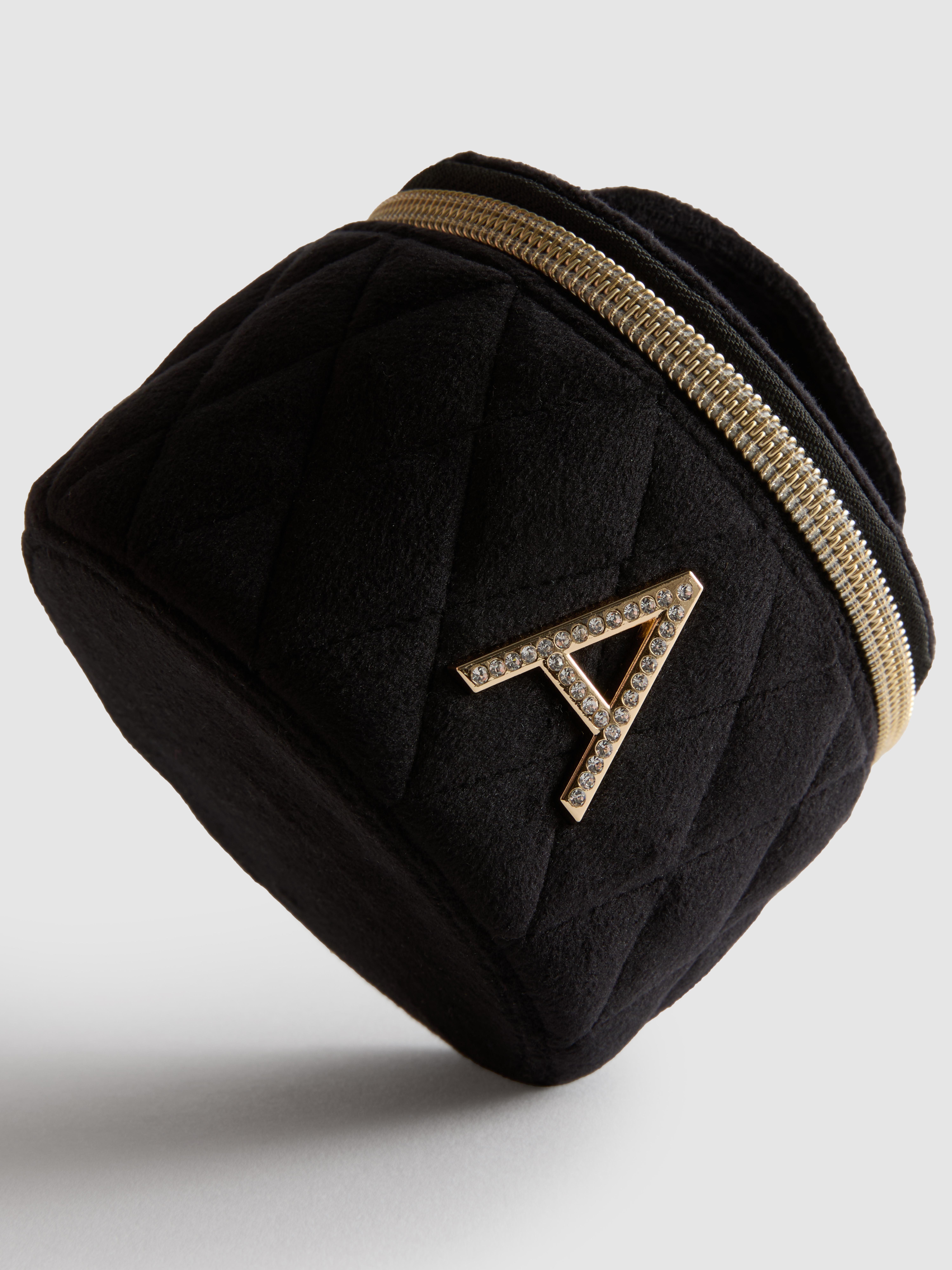 Velvet Initial Jewelry Box