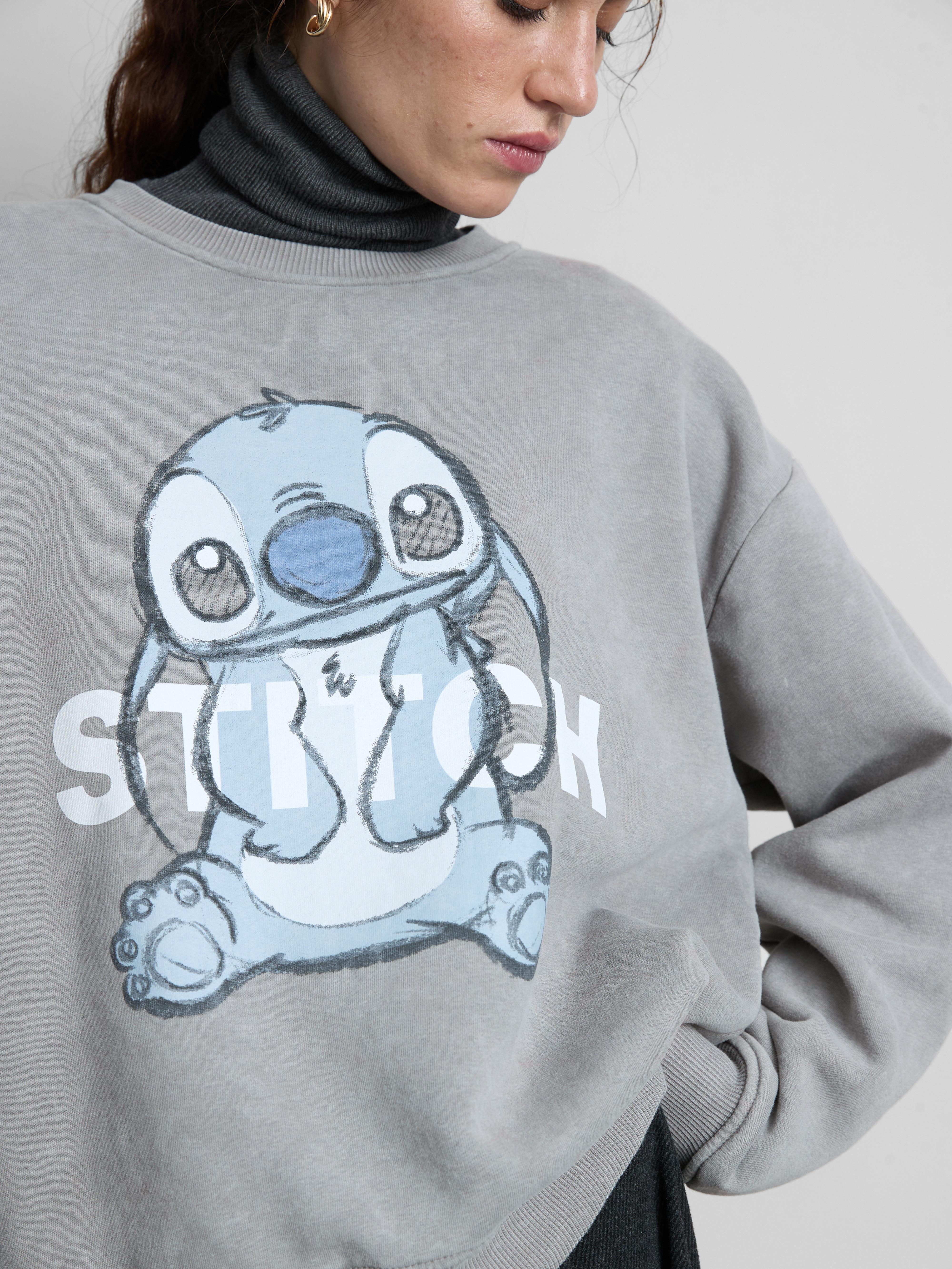 Sweter z okrągłym dekoltem i efektem sprania, Disney