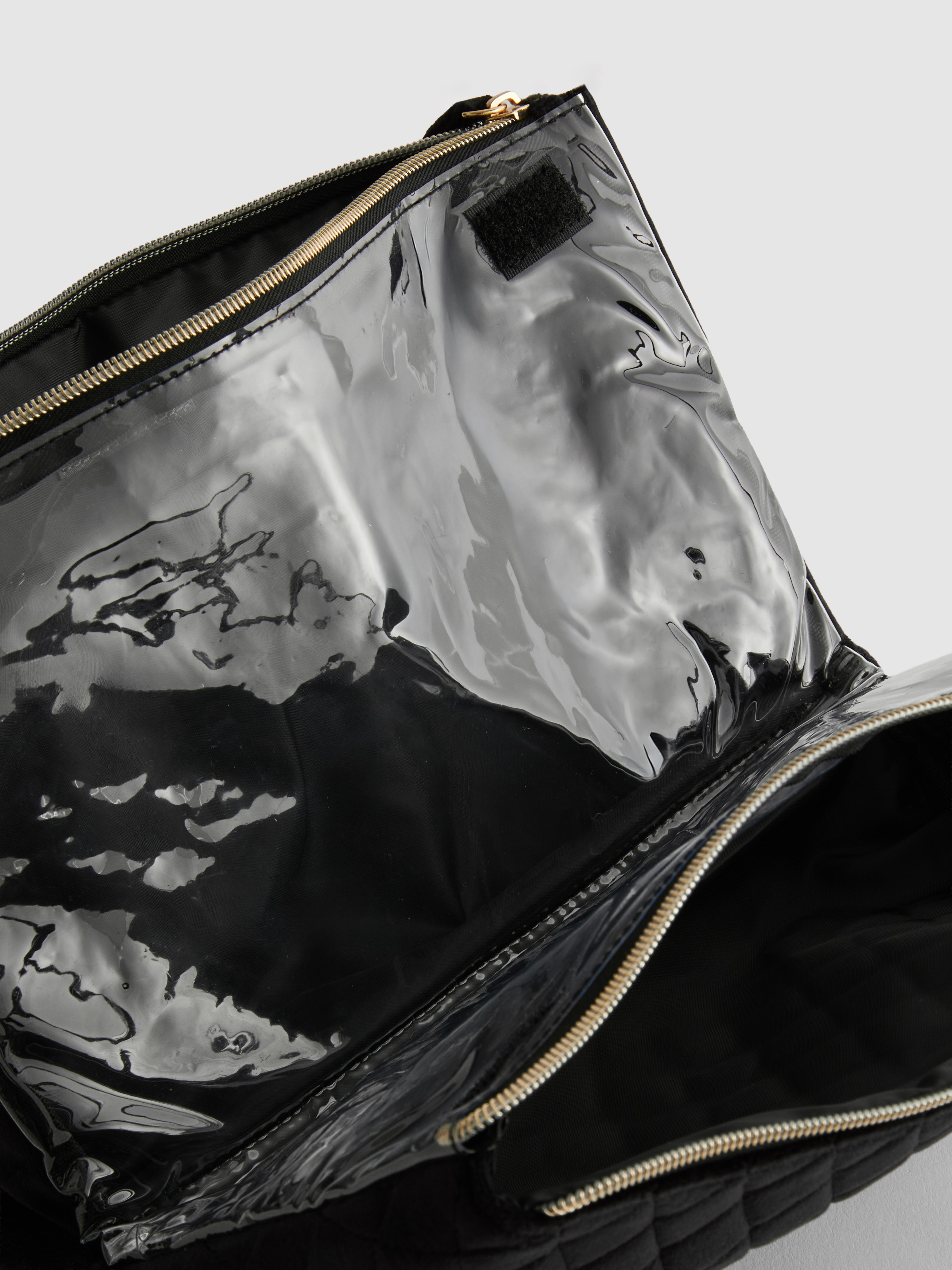 Velvet Initial Fold Out Wash Bag