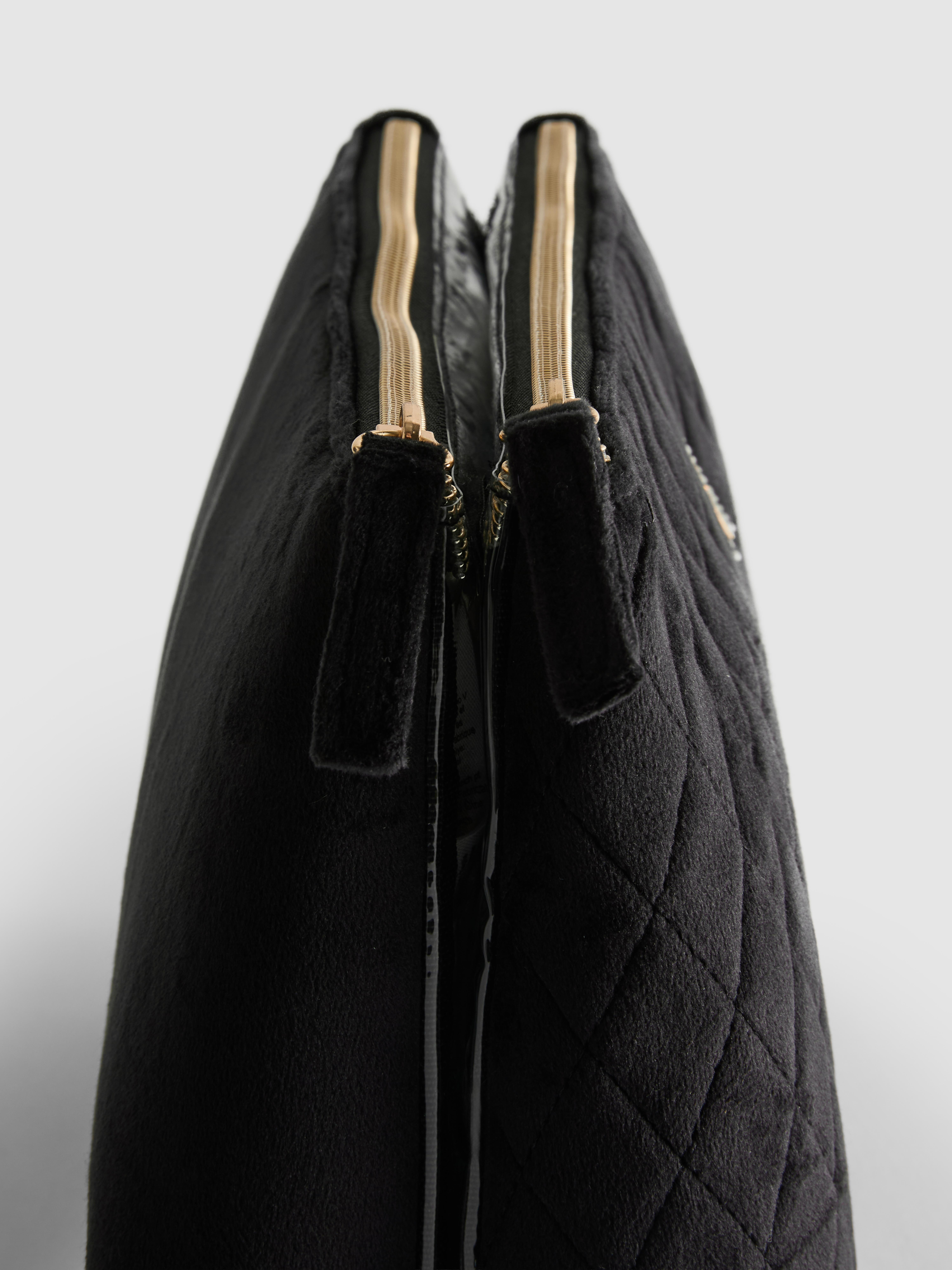 Velvet Initial Fold Out Wash Bag