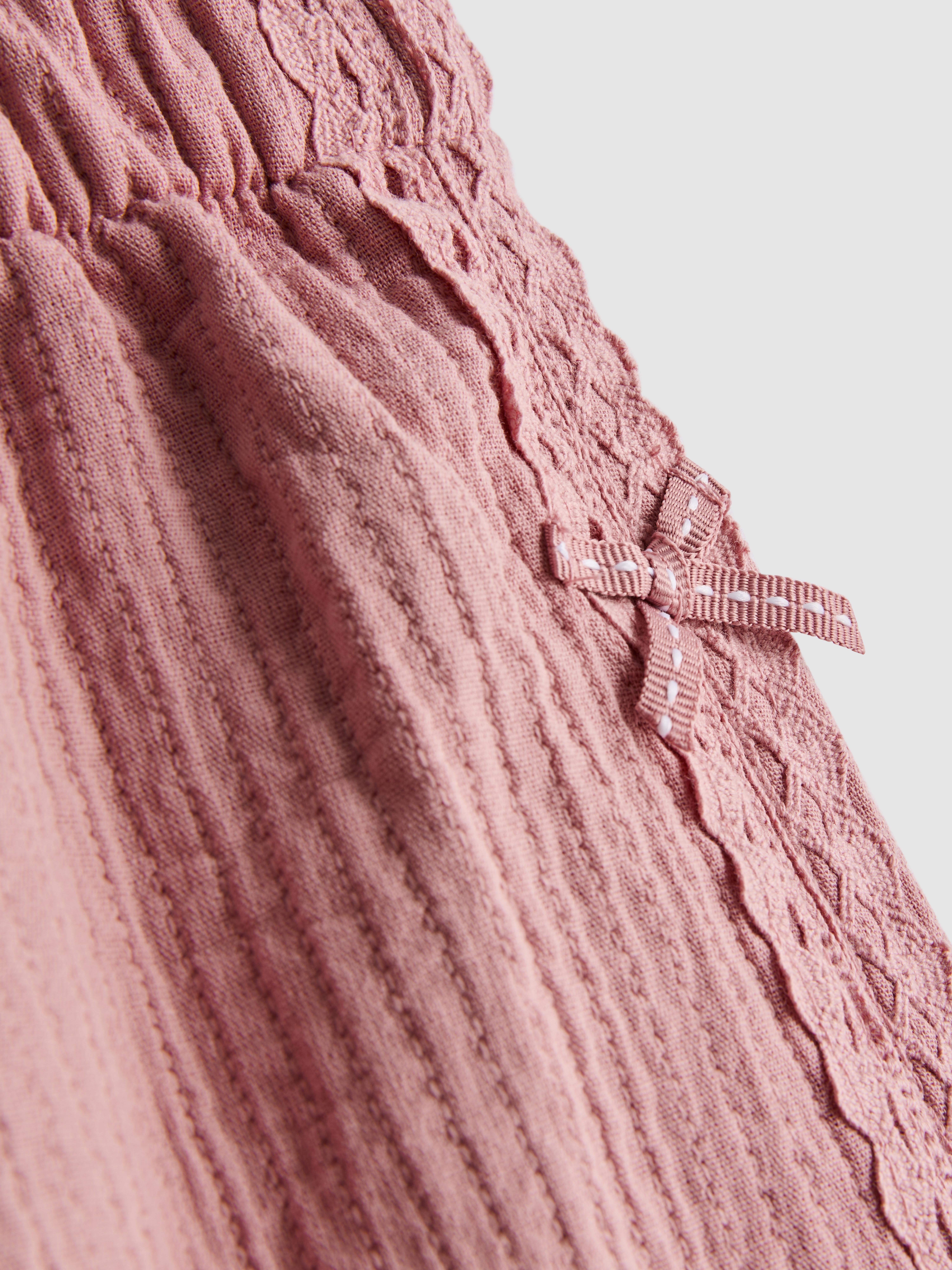 Girls Pink 1.5-8yrs | Bow Pants