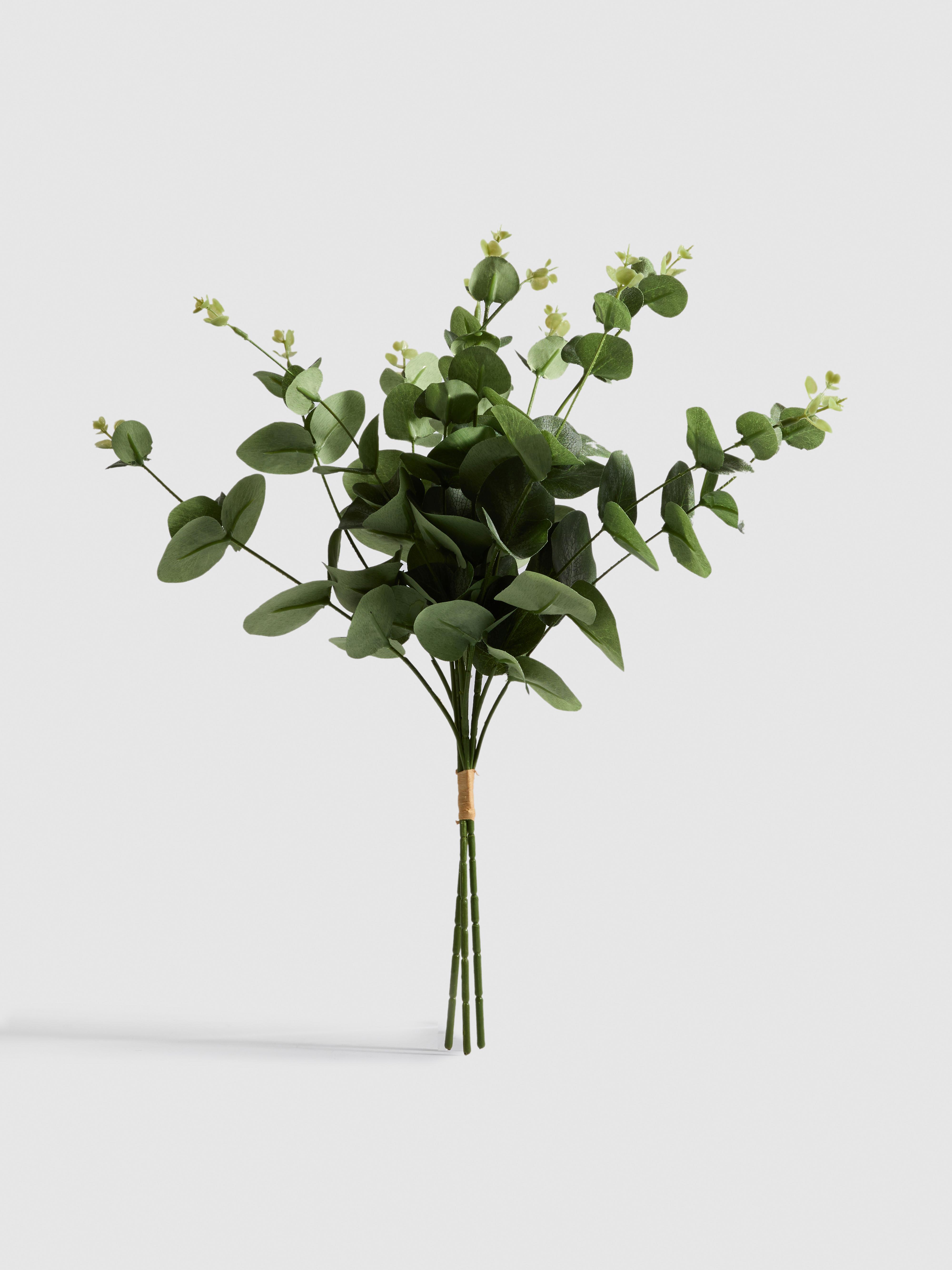 Planta de eucalipto artificial de un solo tallo