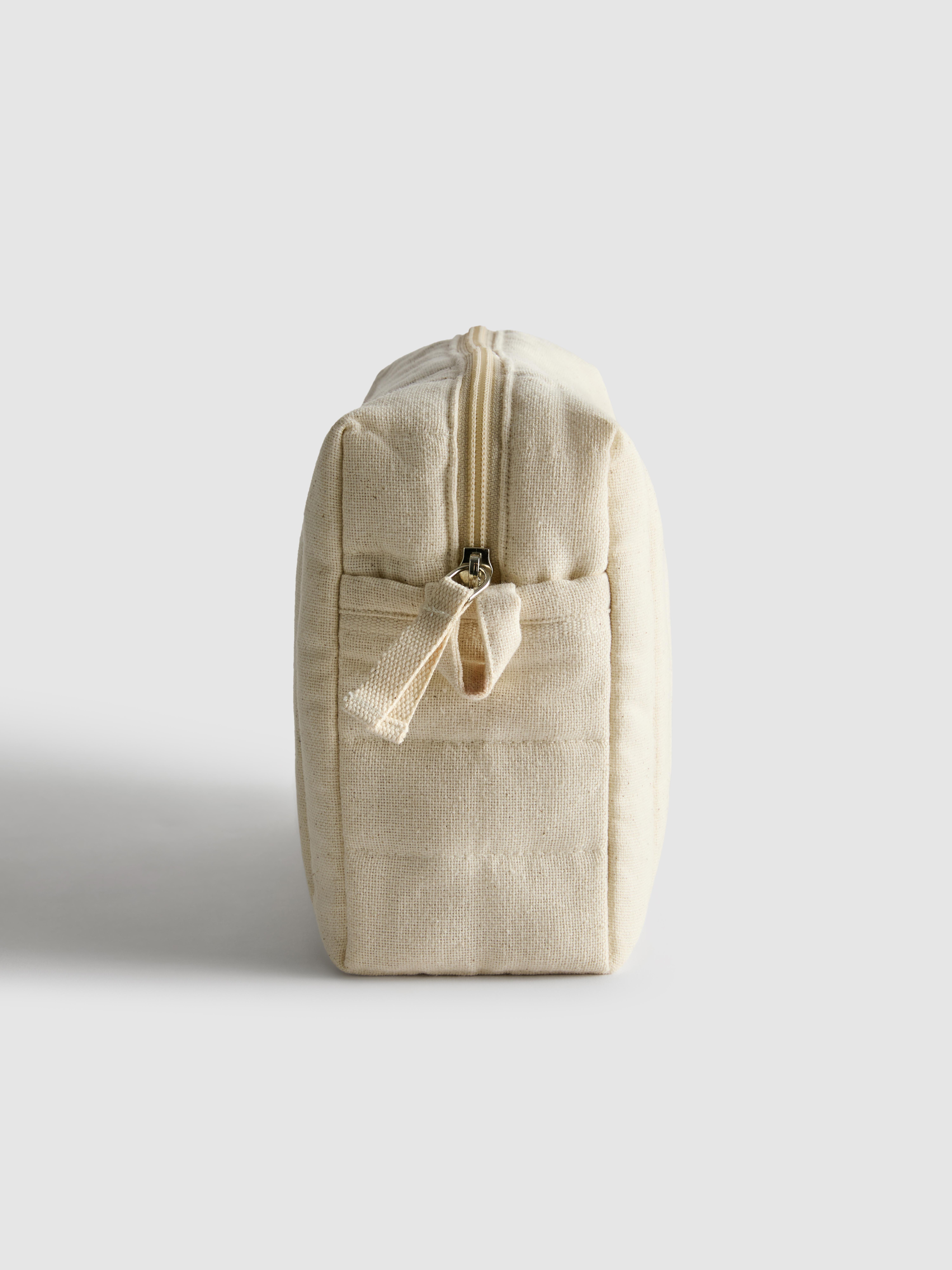 Canvas Initial Wash Bag