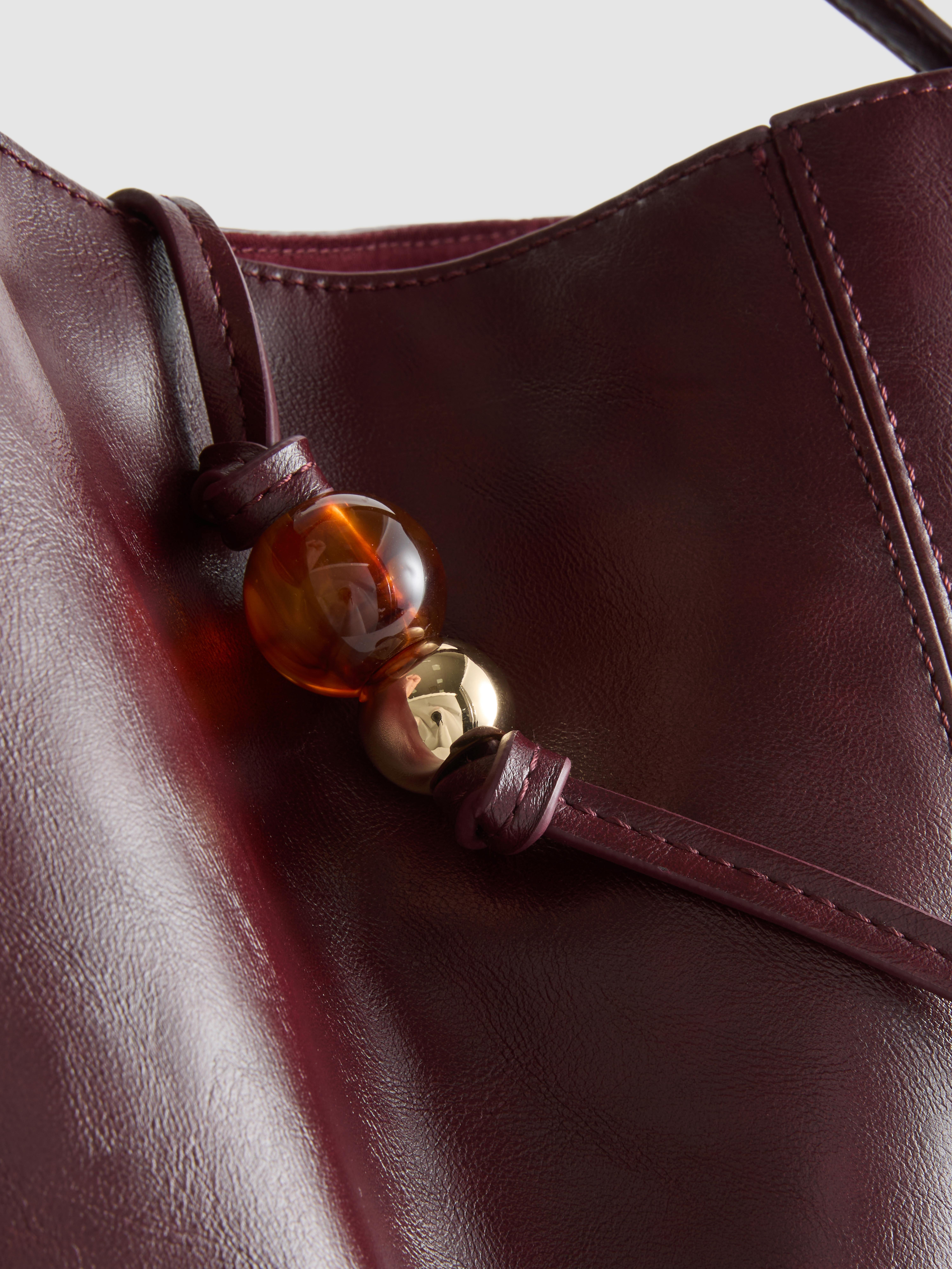 Faux Leather Oil Slick Shopper Bag