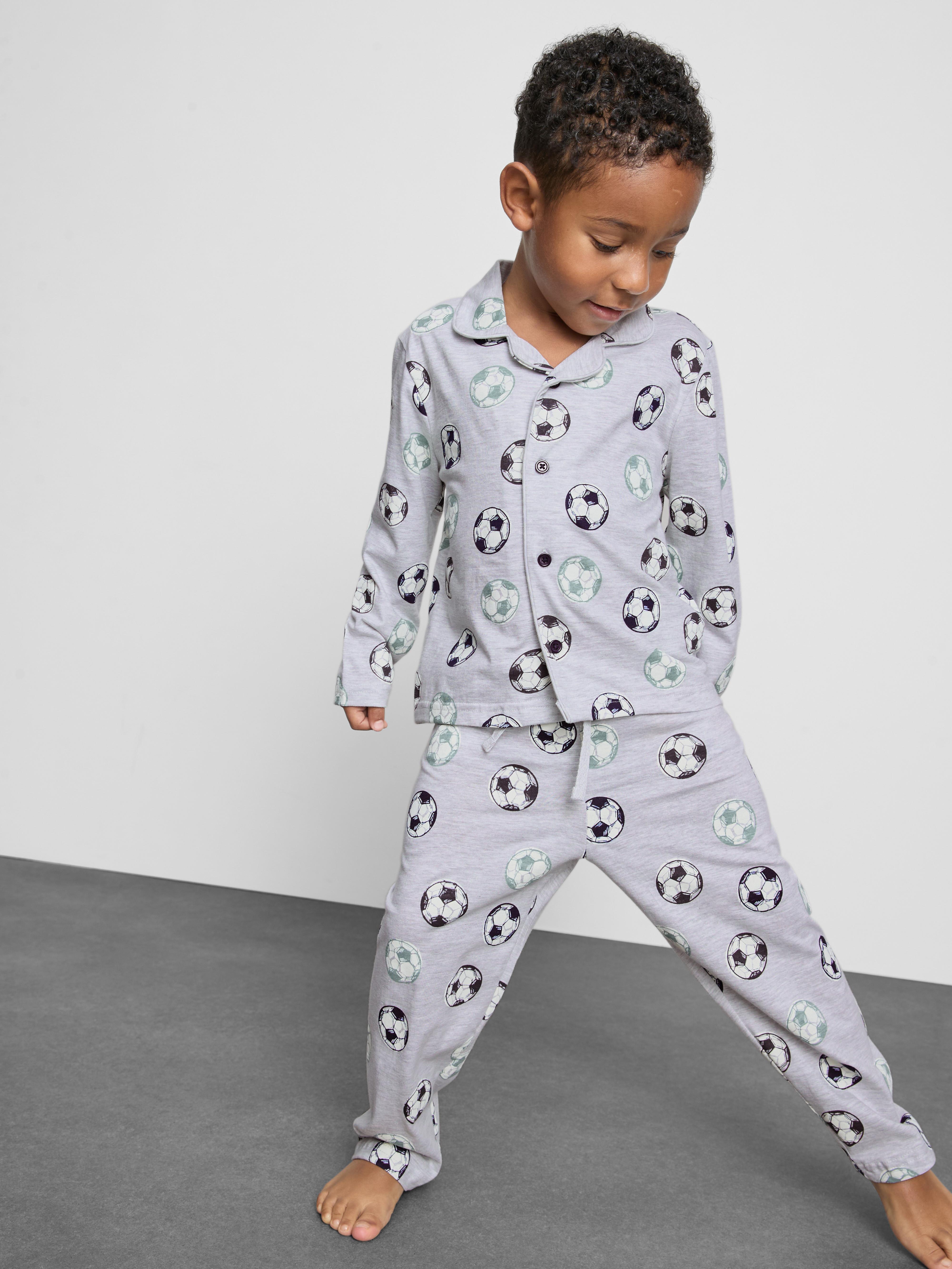 18 mois–10 ans | Pyjama chemise à motif football