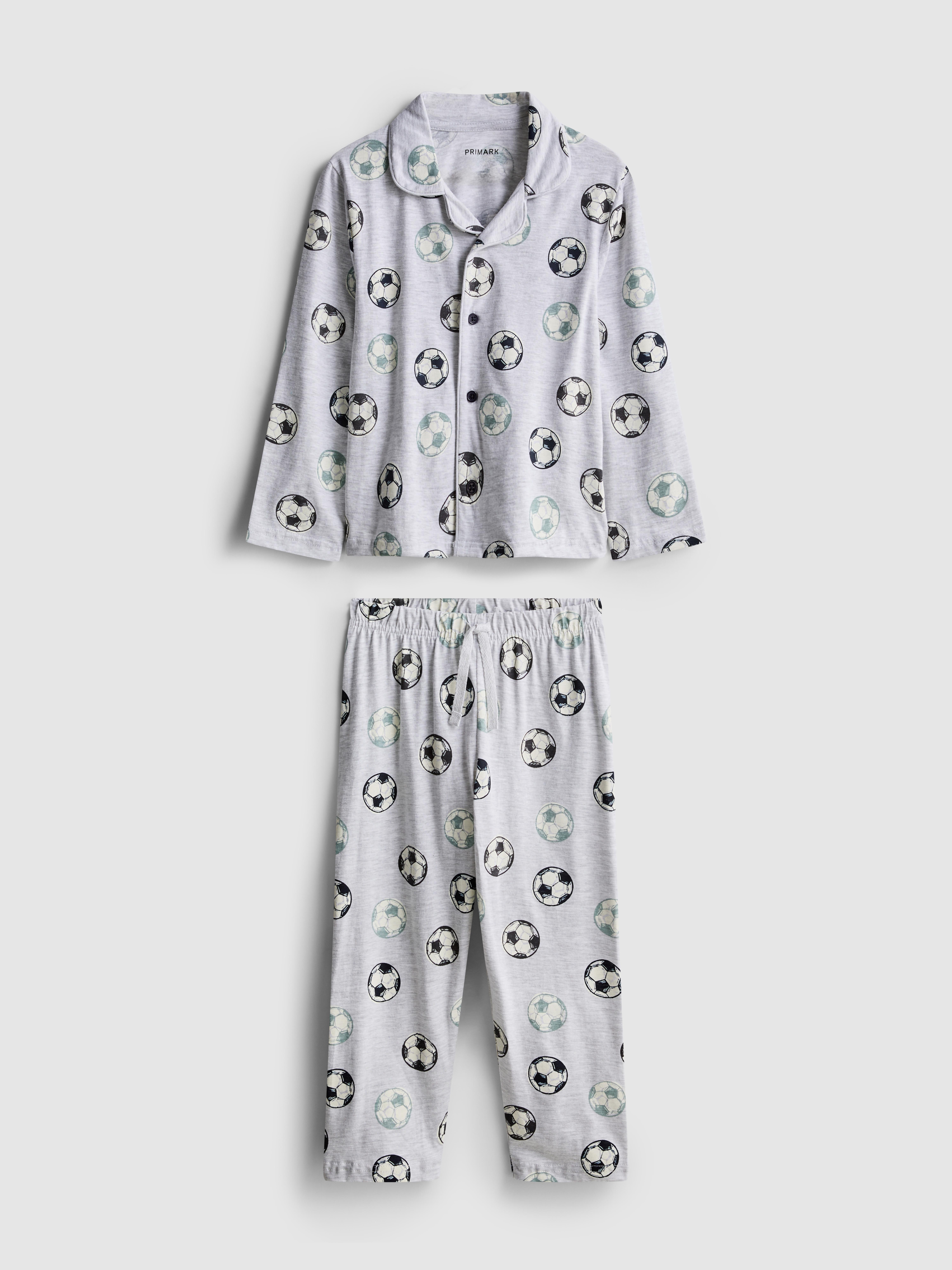 1.5-10yrs | Football Graphic Shirt Pyjamas