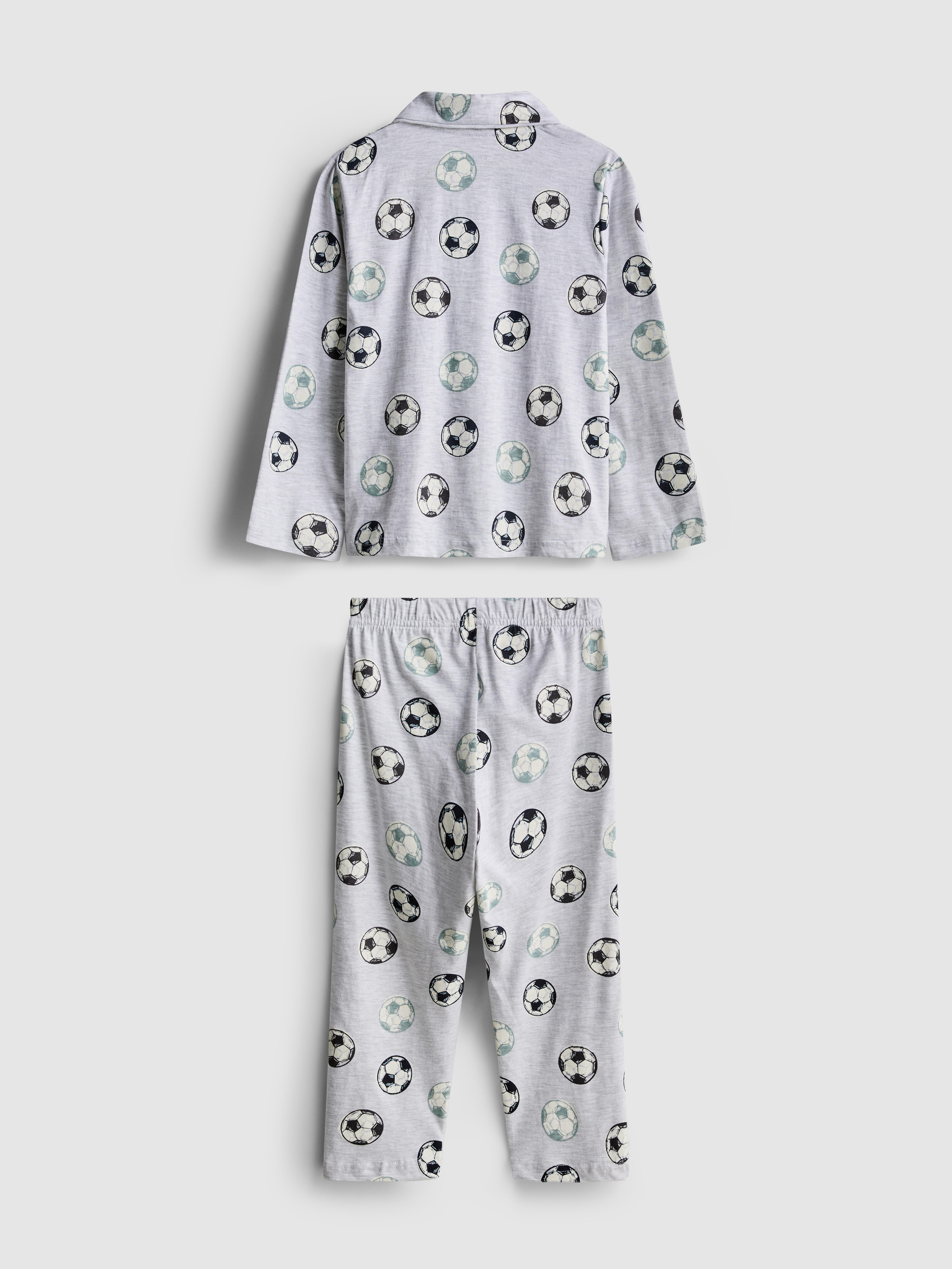 1,5–10 Jahre | Schlafanzug mit Hemd und Fußball-Grafik