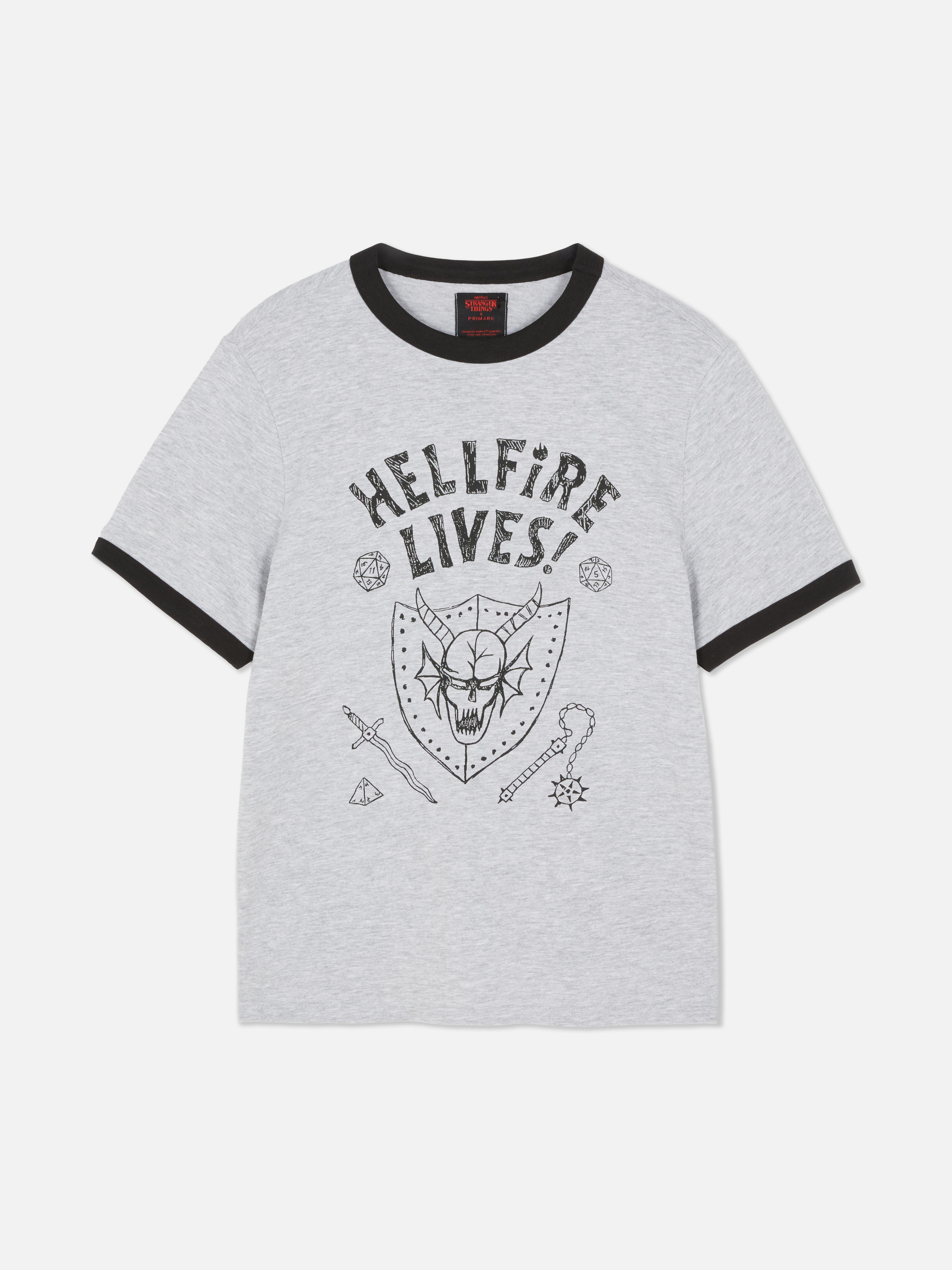Stranger Things Hellfire Lives Short Sleeve T-Shirt
