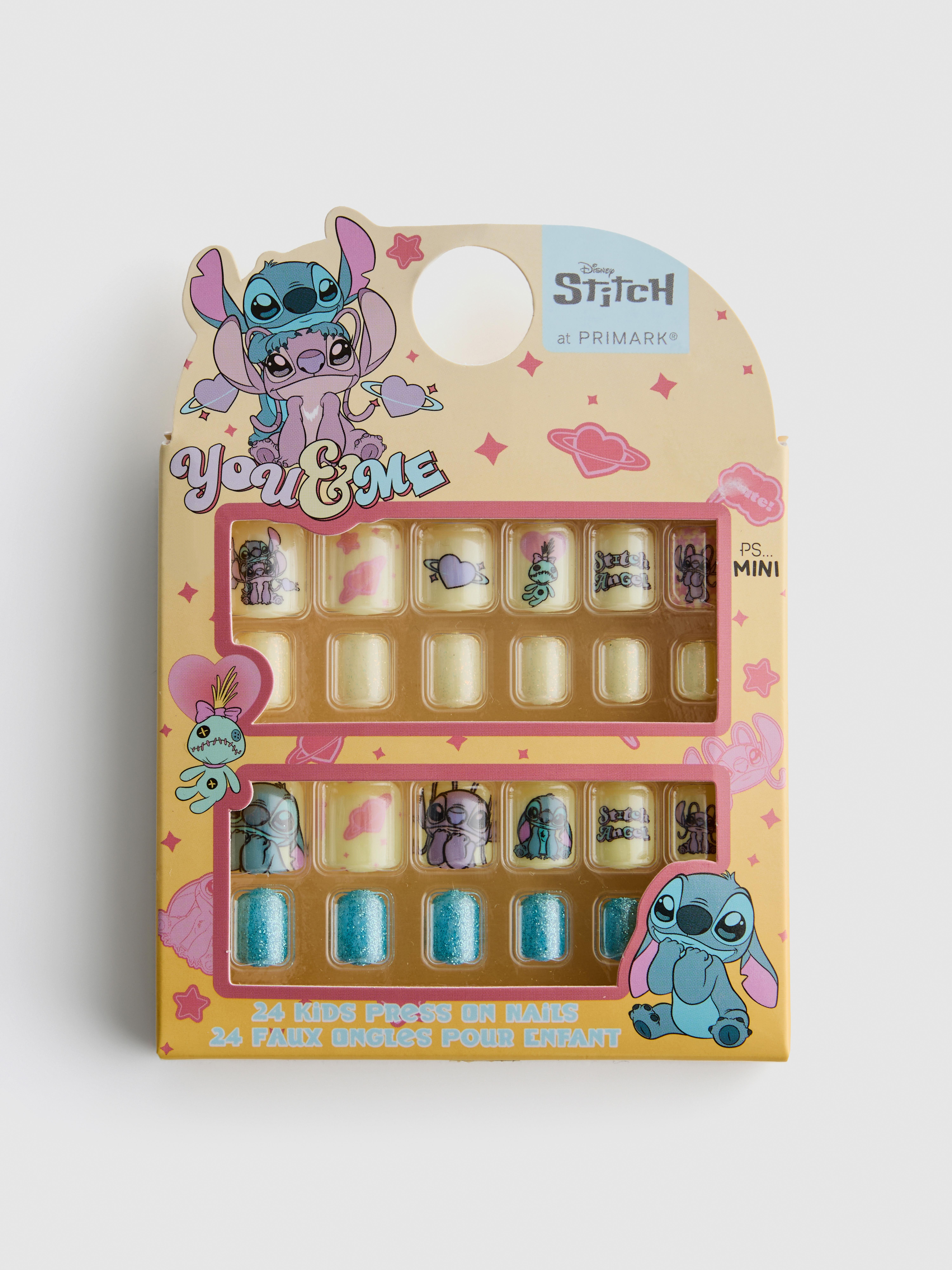 Unhas postiças pré-coladas Disney Stitch PS... Mini