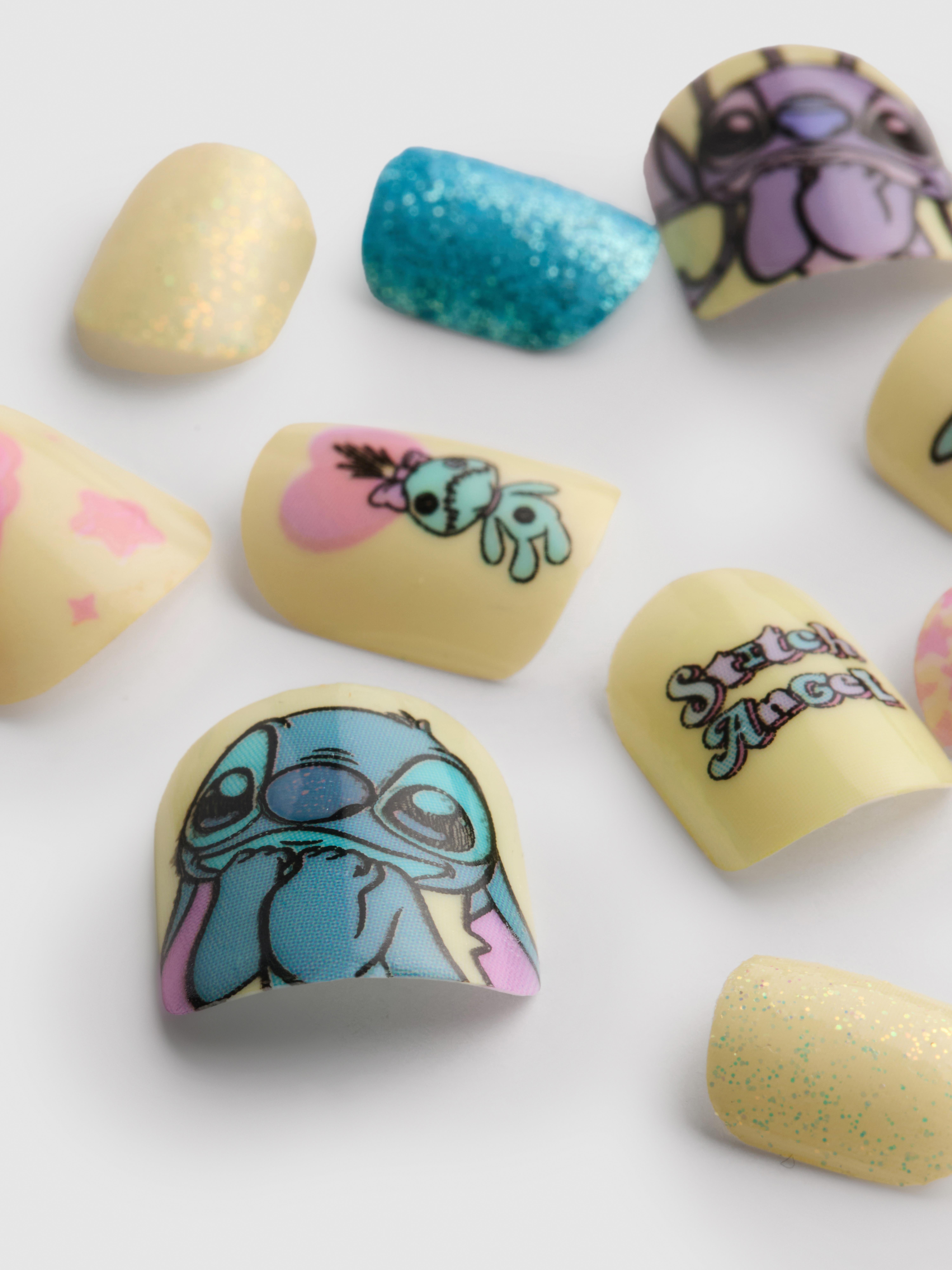 Unhas postiças pré-coladas Disney Stitch PS... Mini