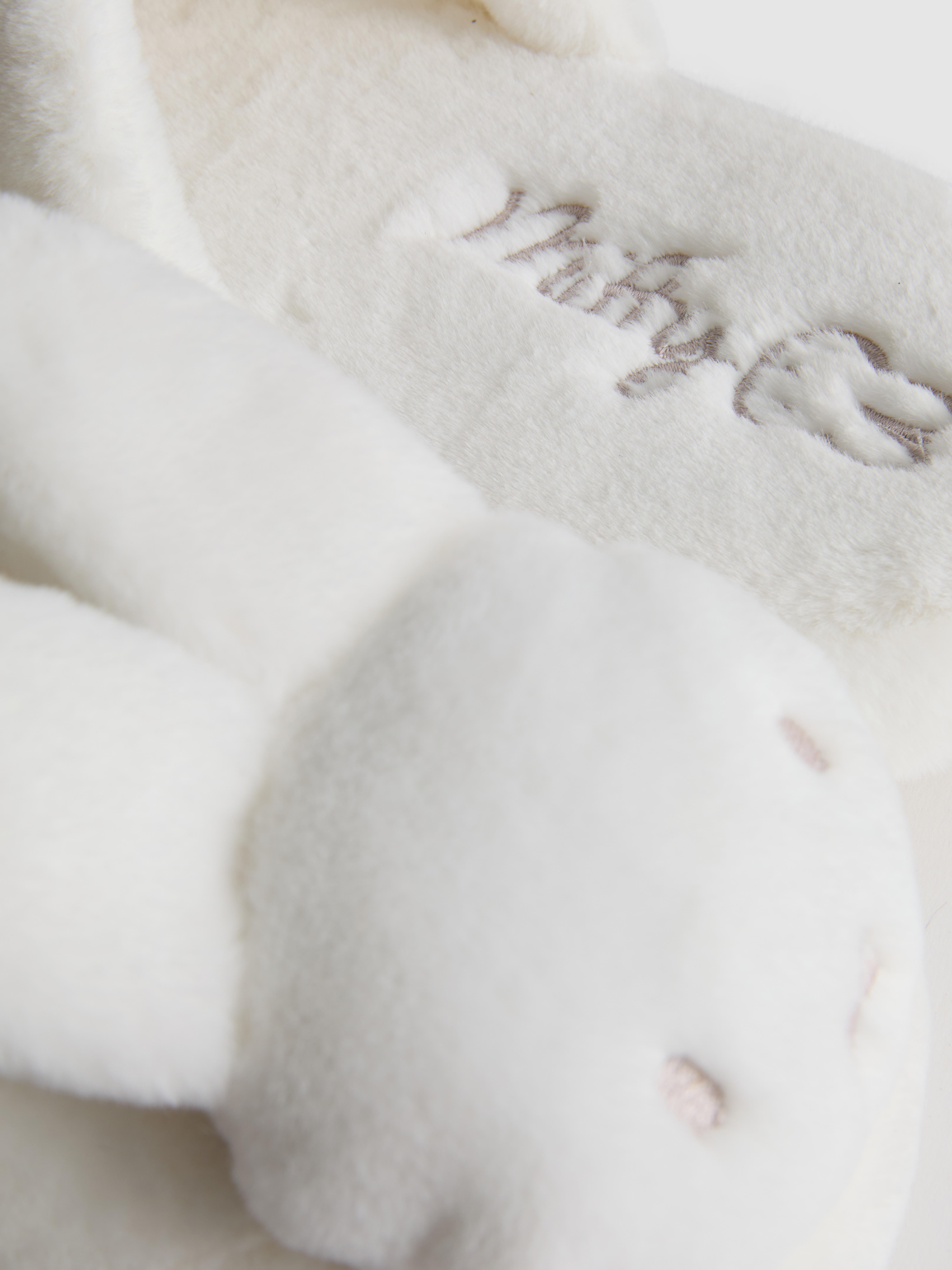 Women's White Miffy Mule Slippers