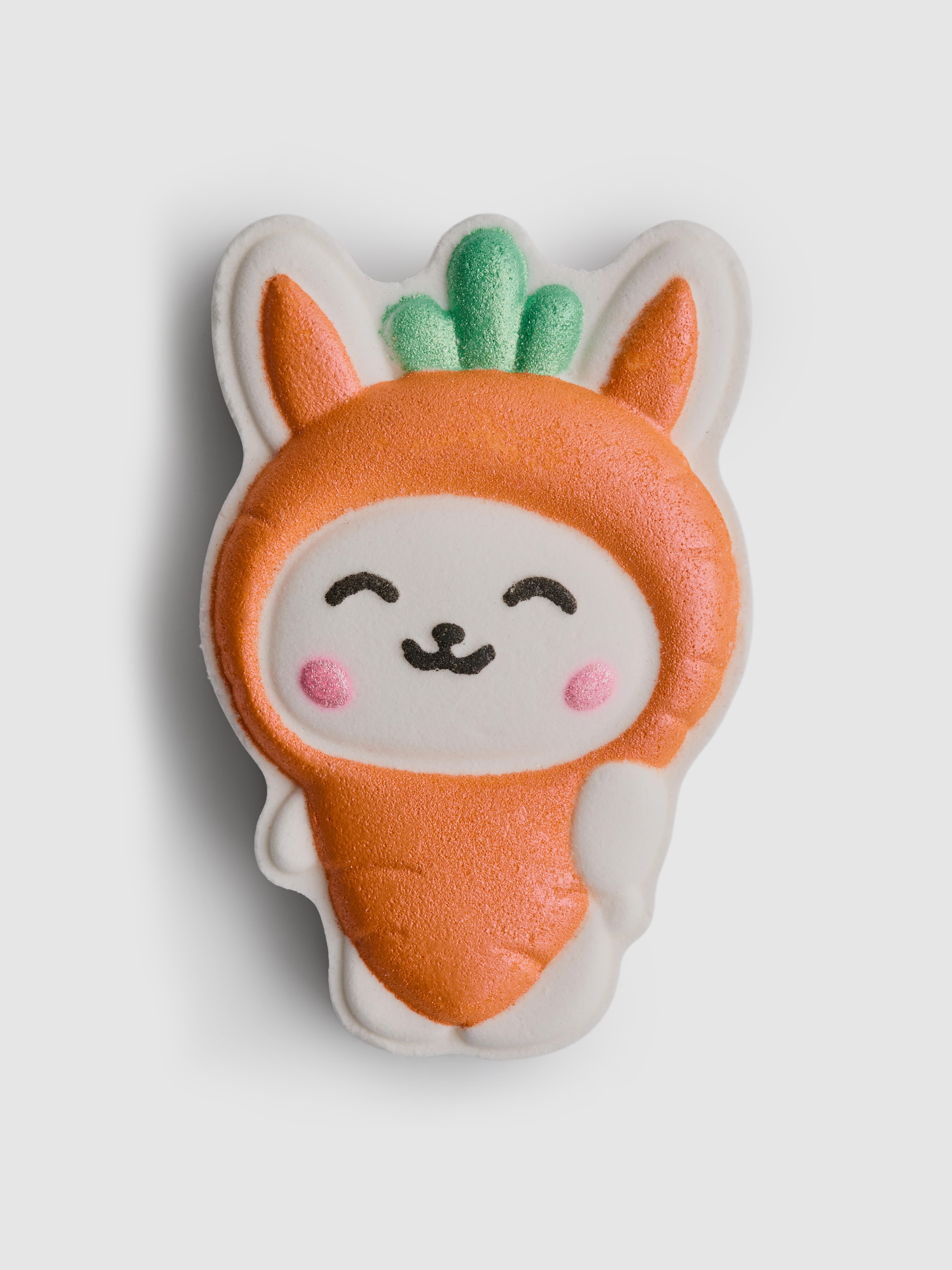 Šumeča kopalna kroglica v obliki korenčka – zajčka