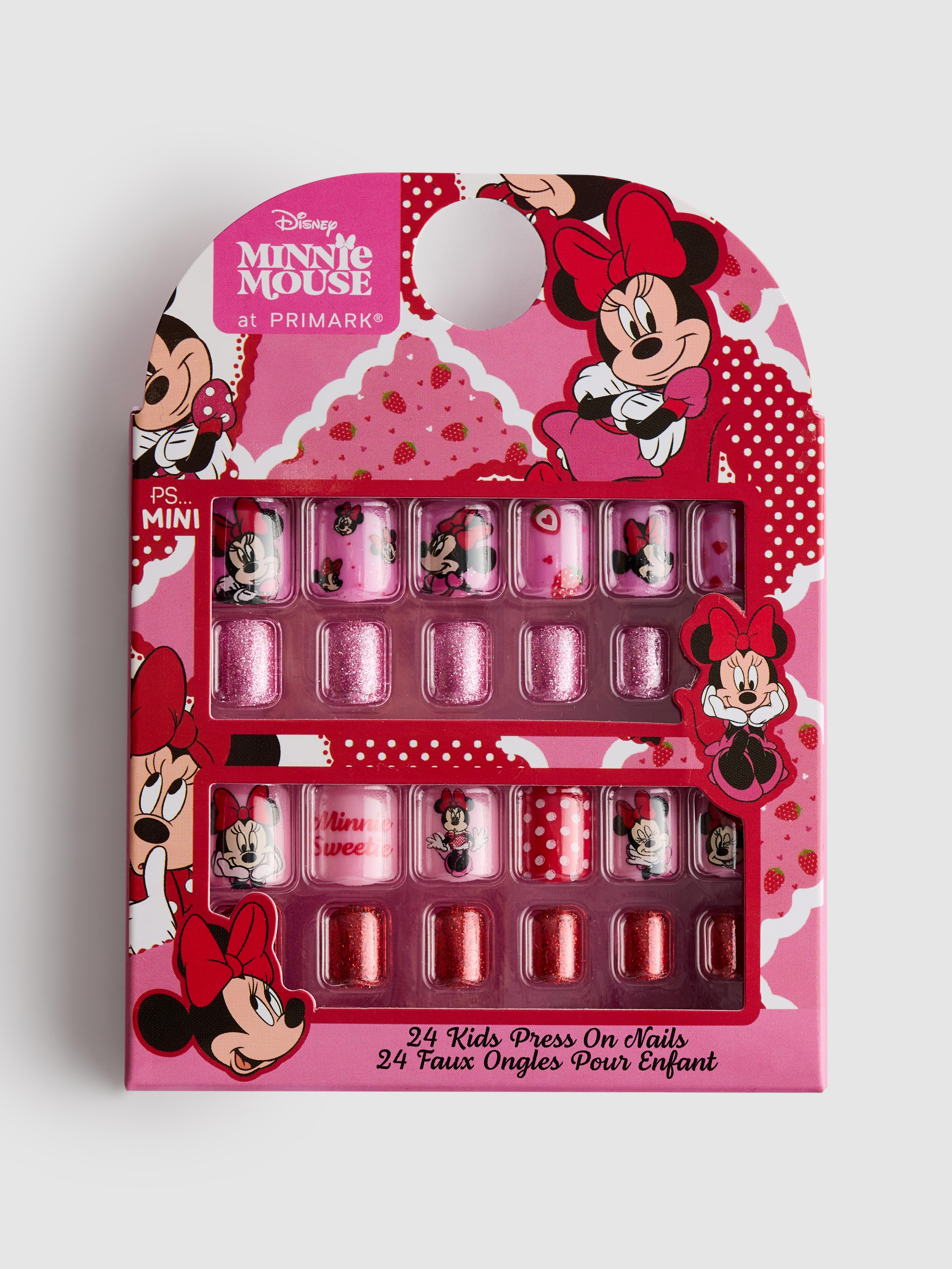PS... Mini Disney’s Minnie Mouse Press-On False Nails