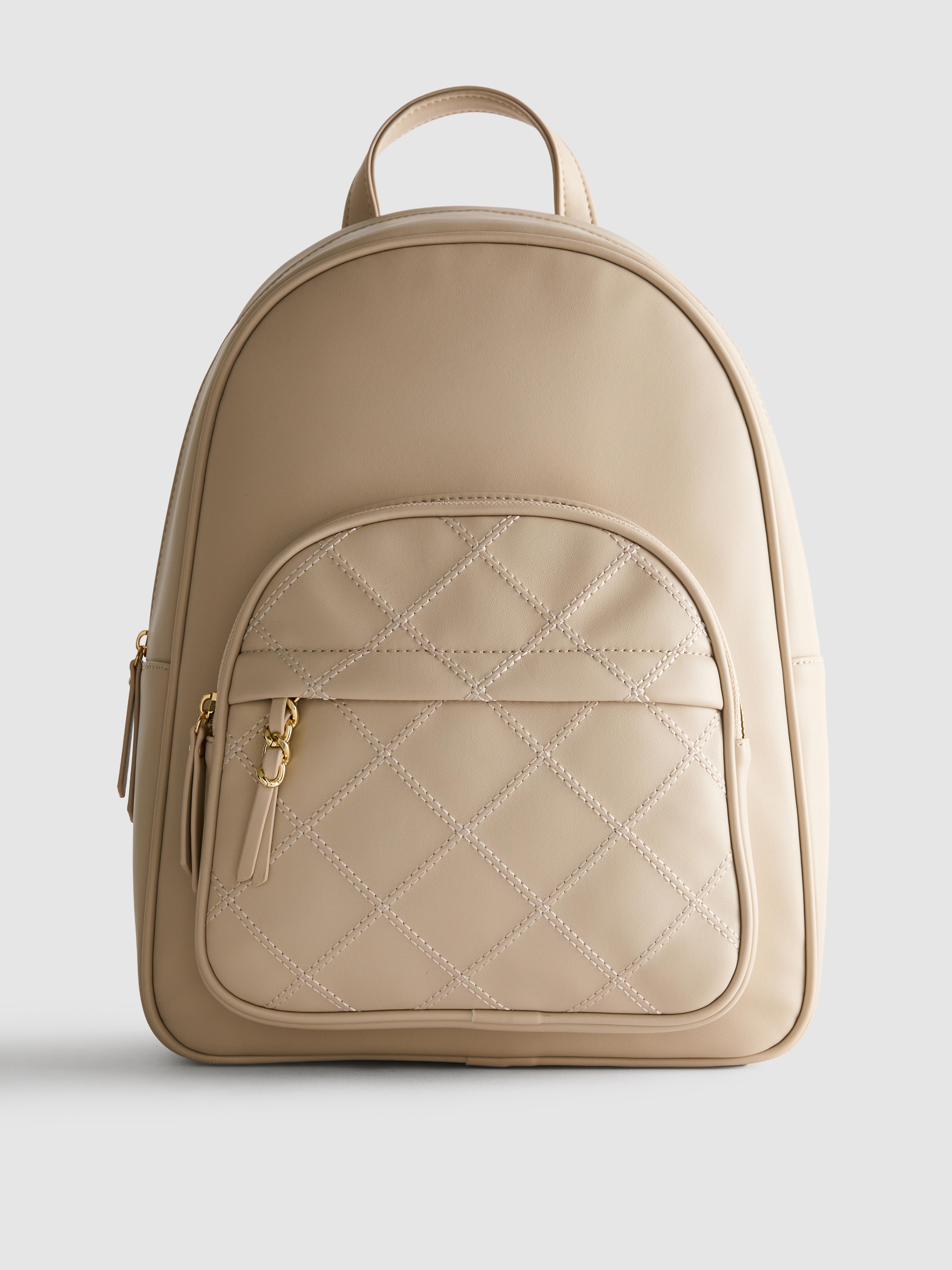 Mochila acolchoada losangos